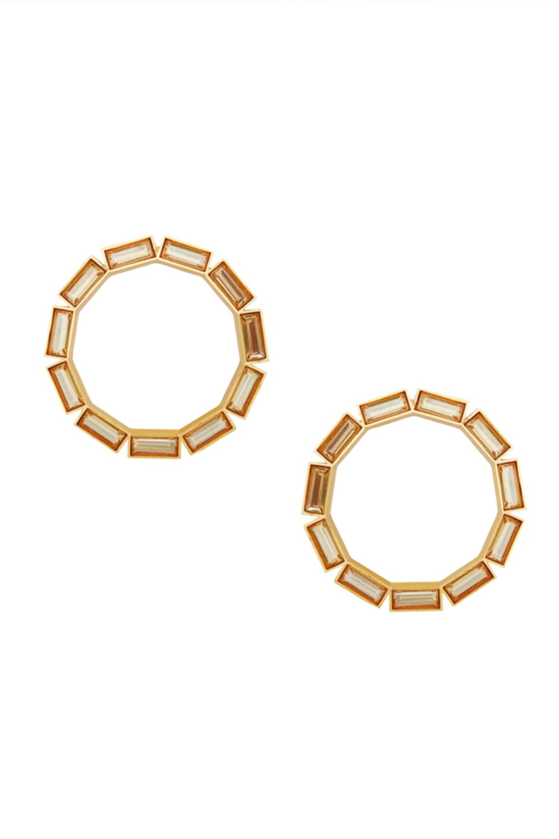 Esme by Aashna Dalmia Circular Shaped Hoops 
