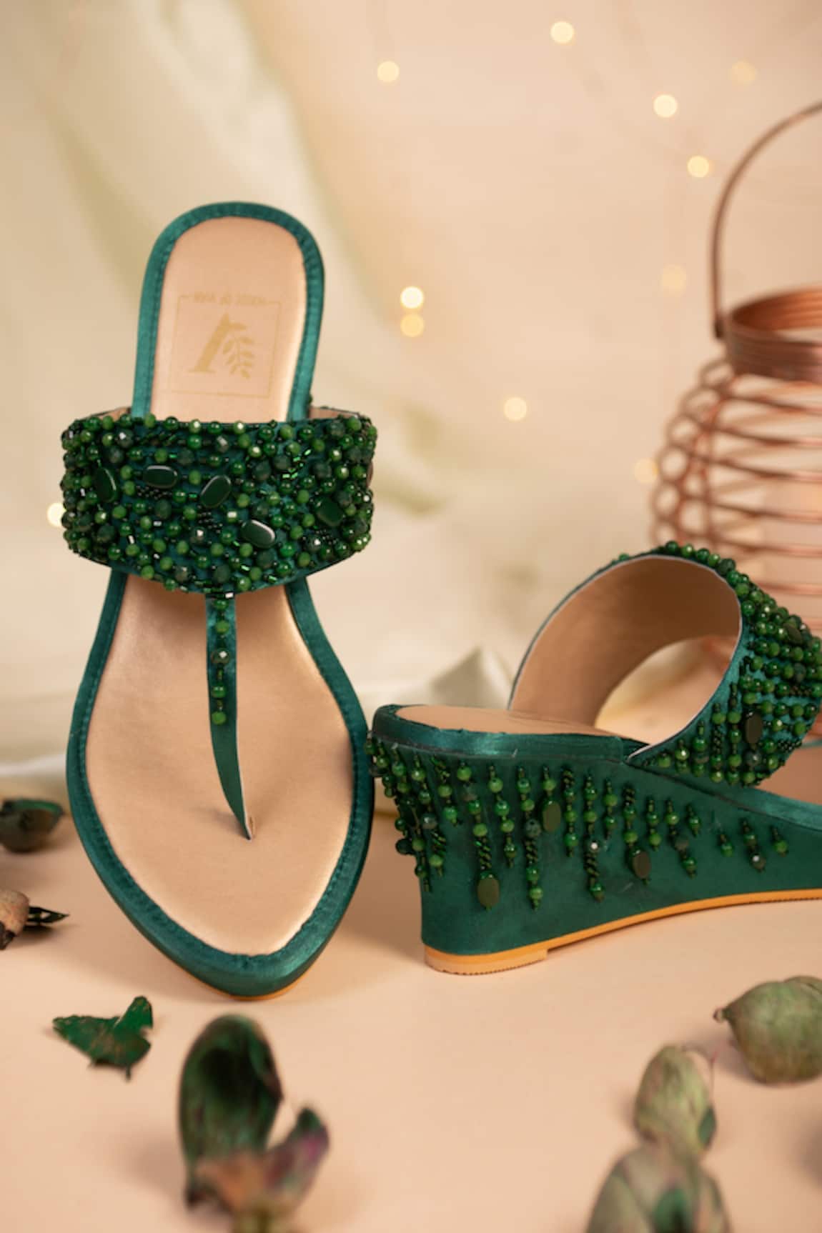 House Of Vian Samara Embroidered Wedges