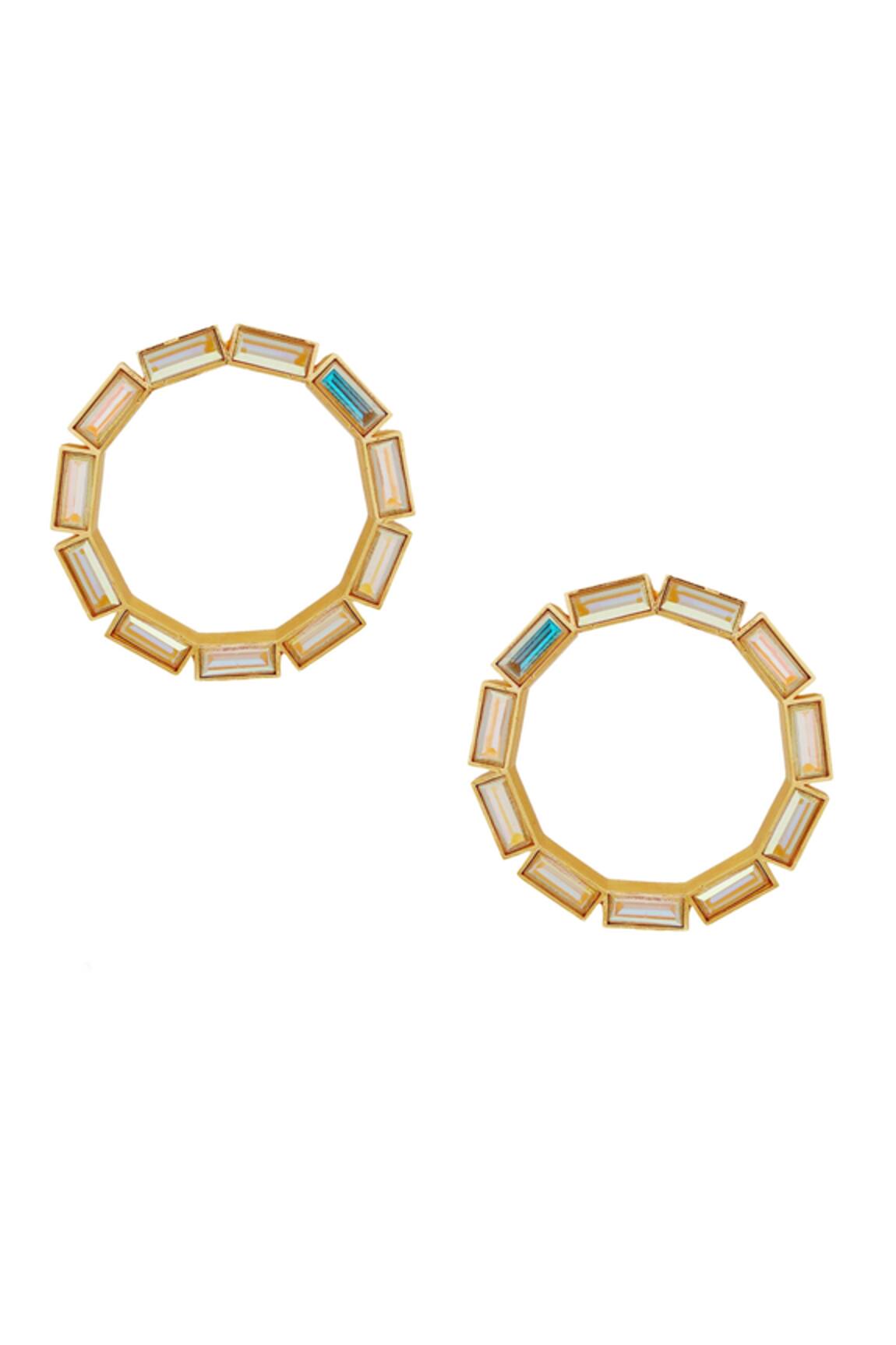 Esme By Aashna Dalmia Geometric Shaped Hoops 