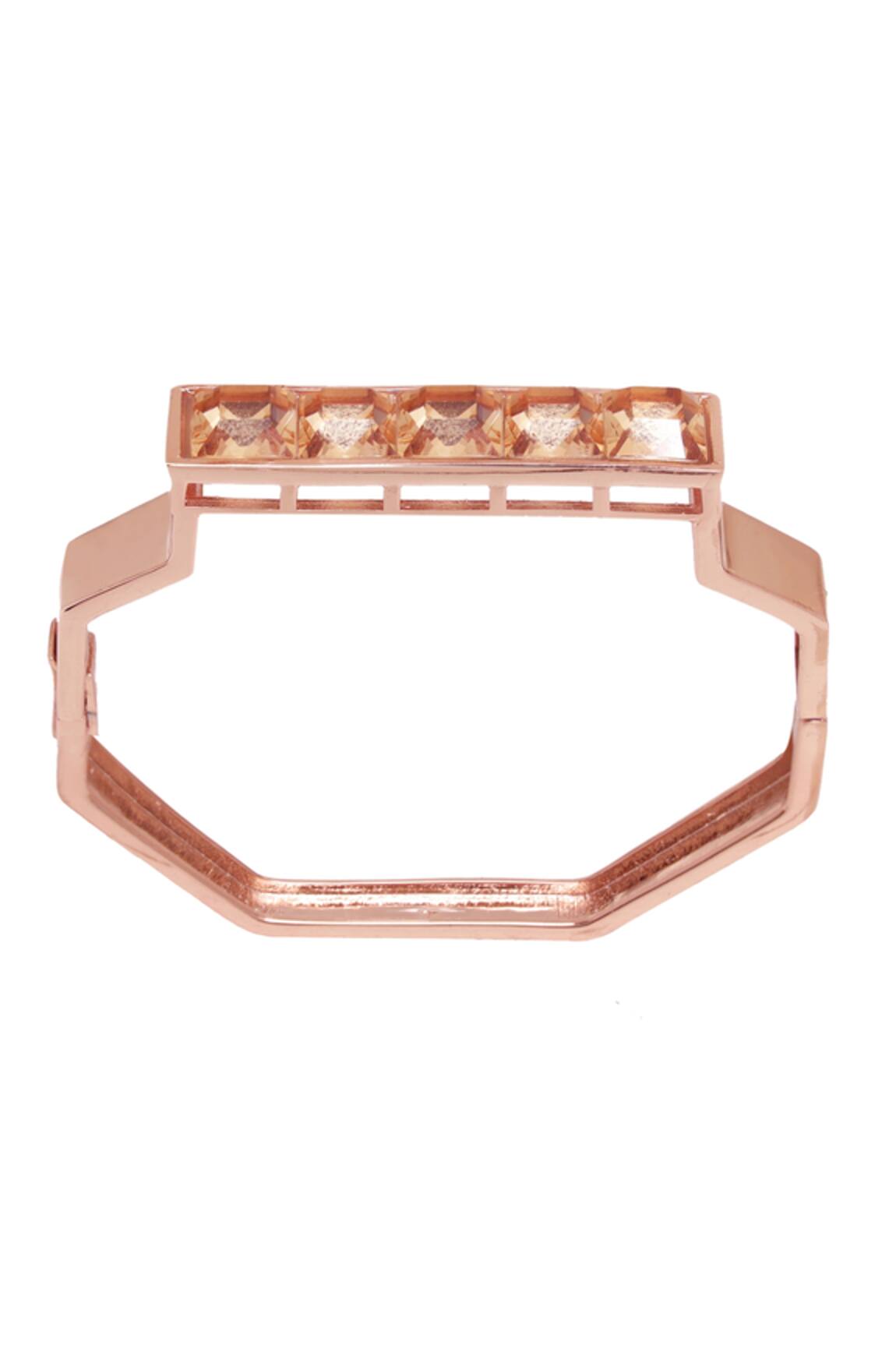 Esme By Aashna Dalmia Octagon Shaped Bracelet 