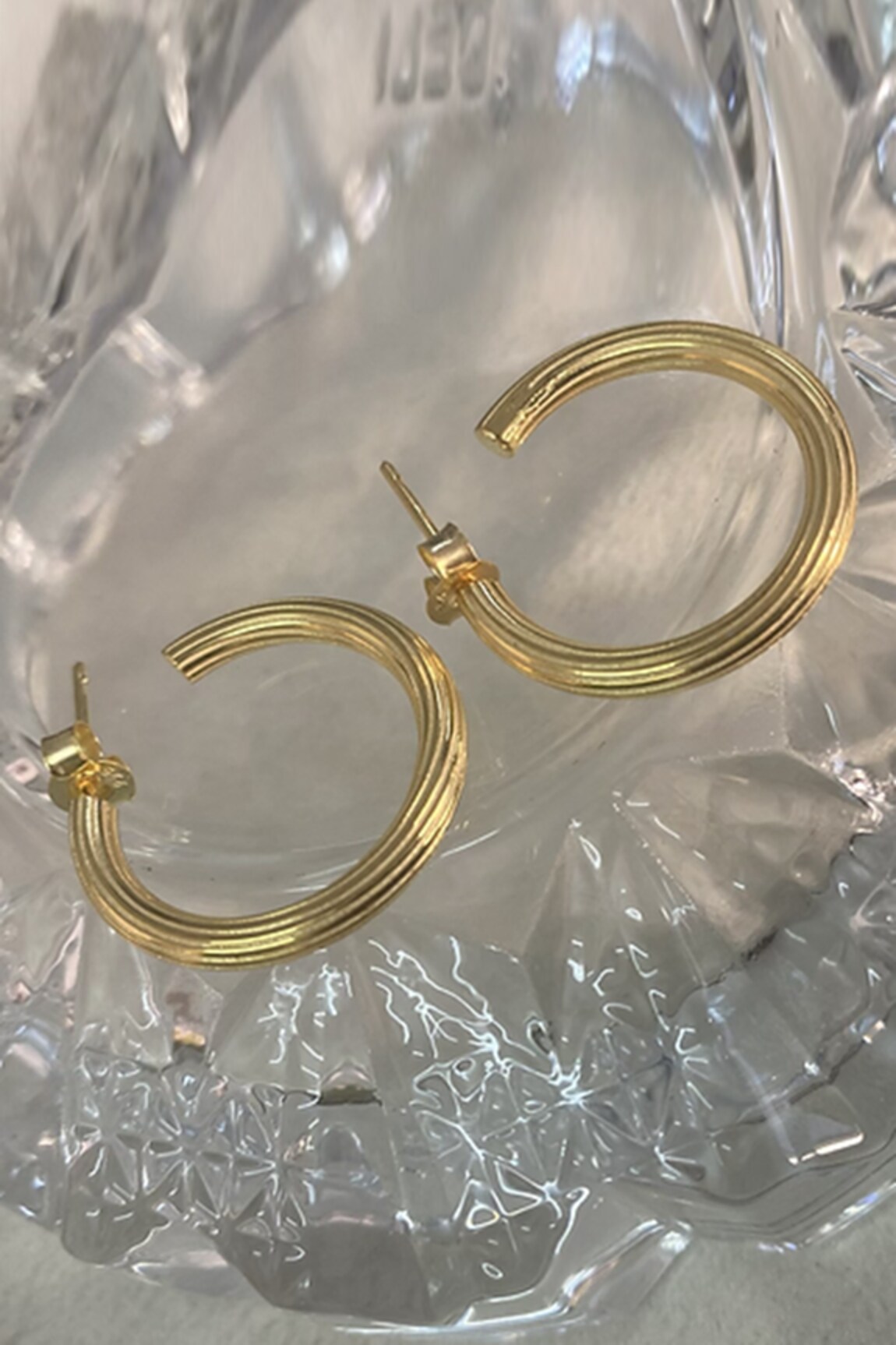 Anushka Jain Jewellery Textured Hoop Earrings