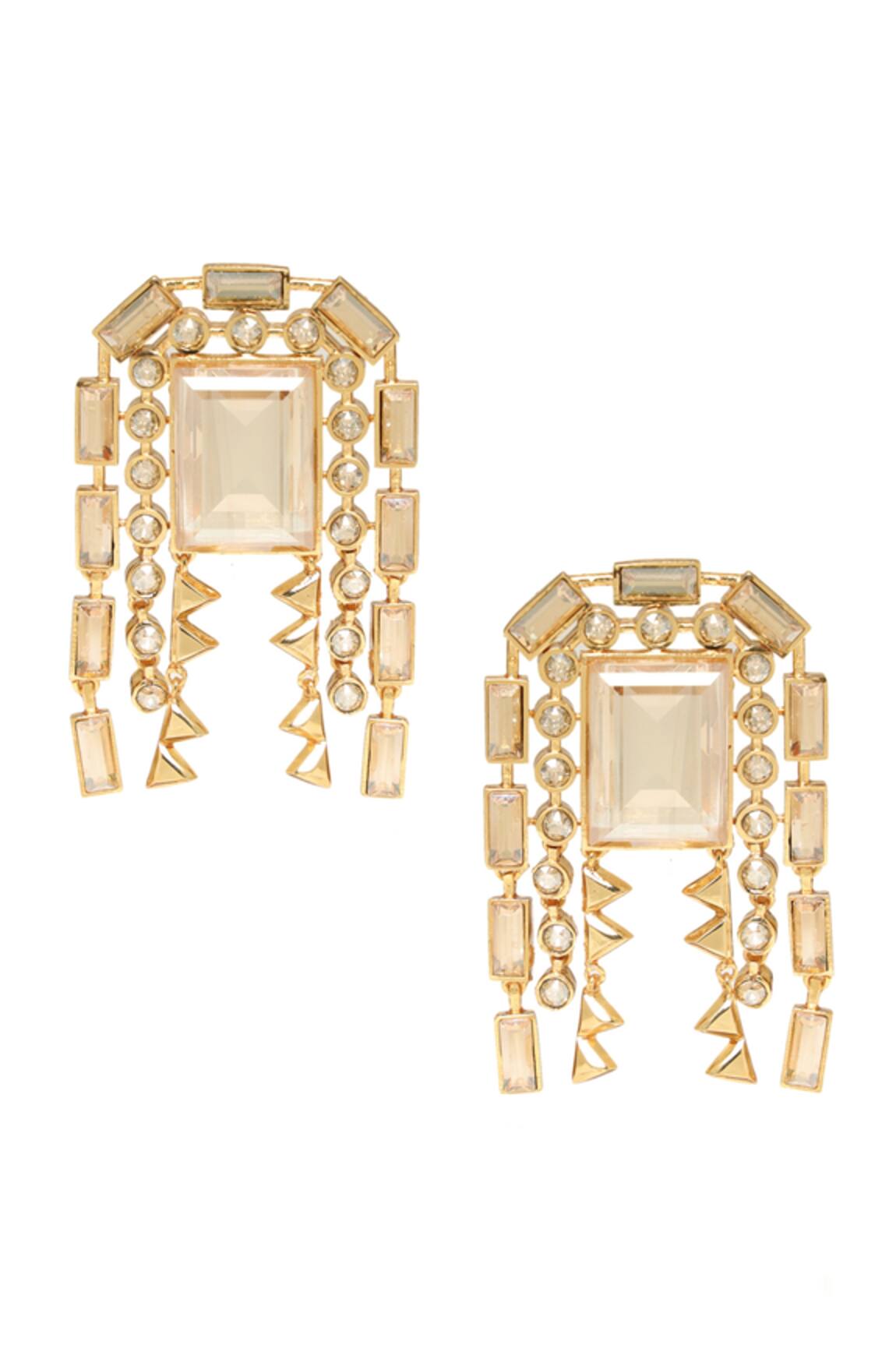 Esme By Aashna Dalmia Stone Embellished Earrings 
