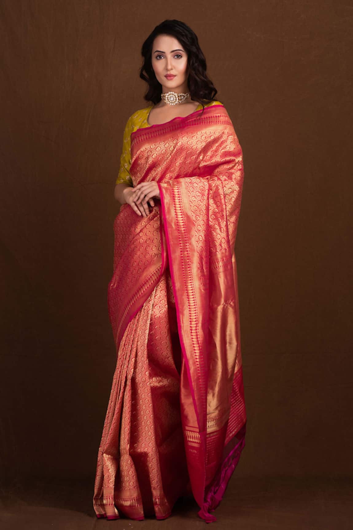 Devissha Pure Katan Silk Handloom Banarasi Saree