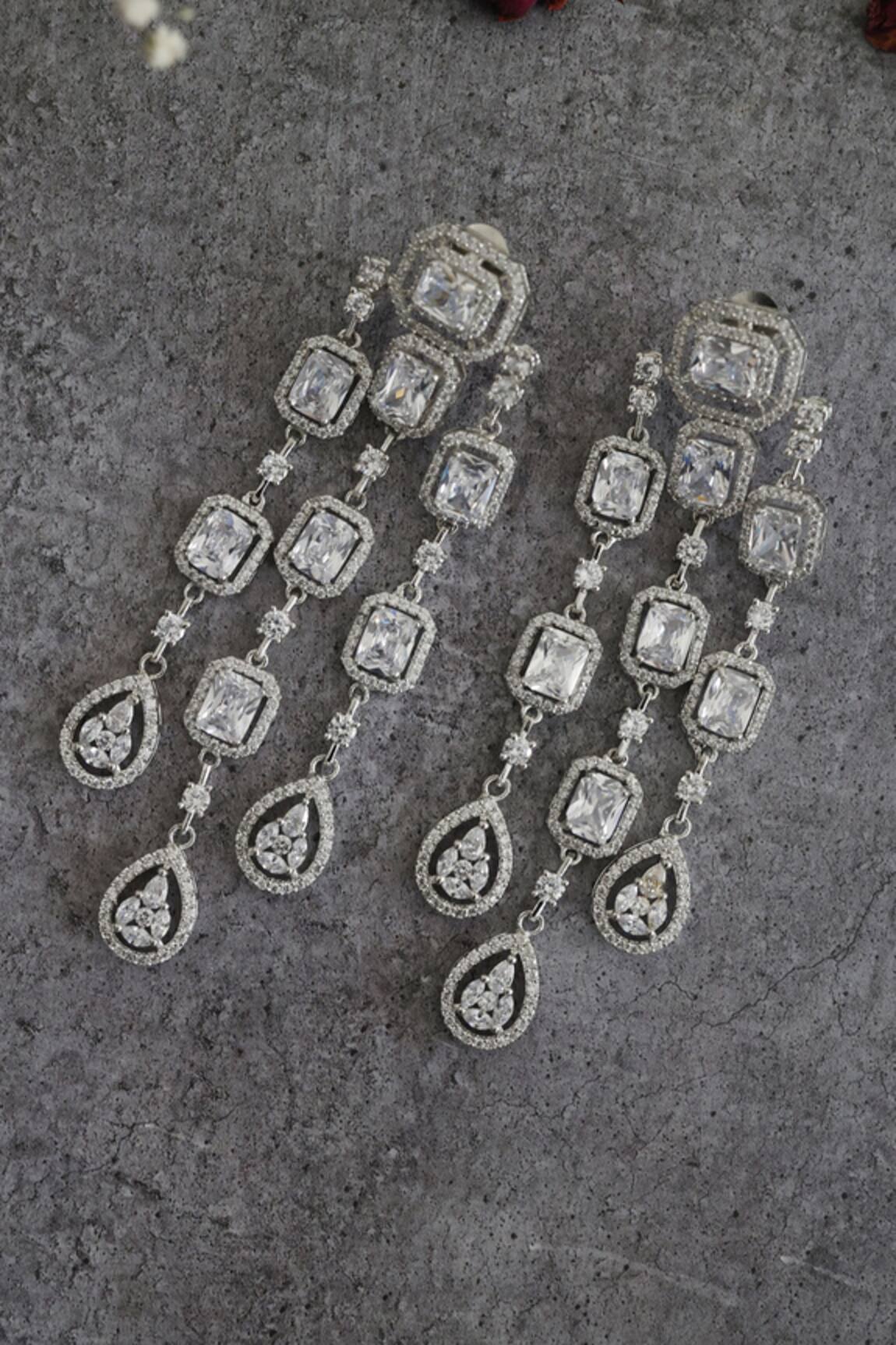 Do Taara Victorian Faux Diamond Earrings