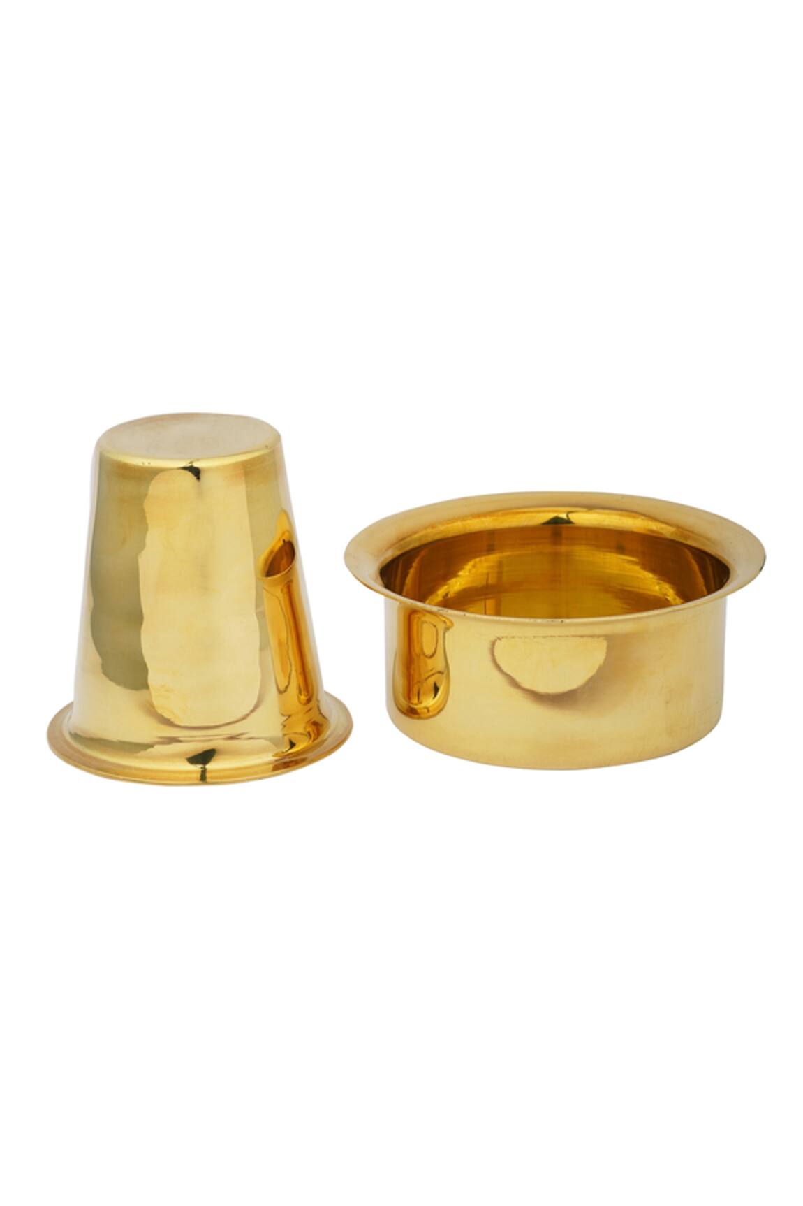 Buy Coffee Dabara Set - Brass tumbler set Online - Indic Inspirations –  indic inspirations