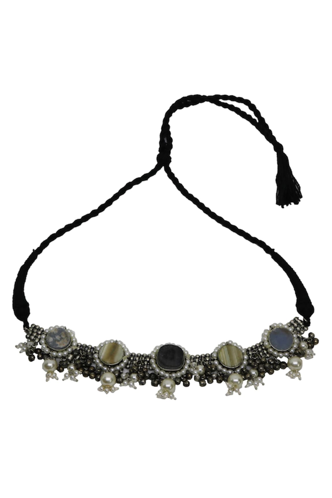 Arnimaa Circular Embellished Necklace