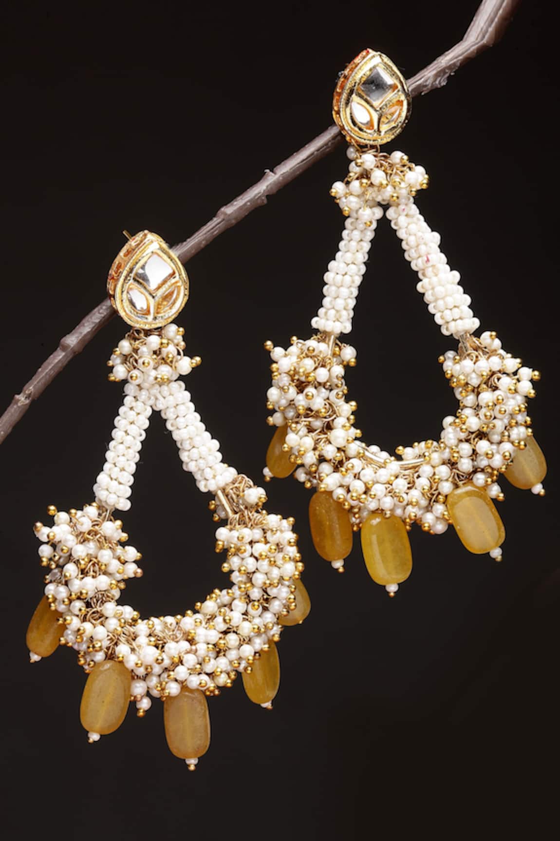 Dugran By Dugristyle Pearl Embellished Drops