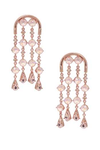 ESME Purple Swarovski Embellished Danglers 