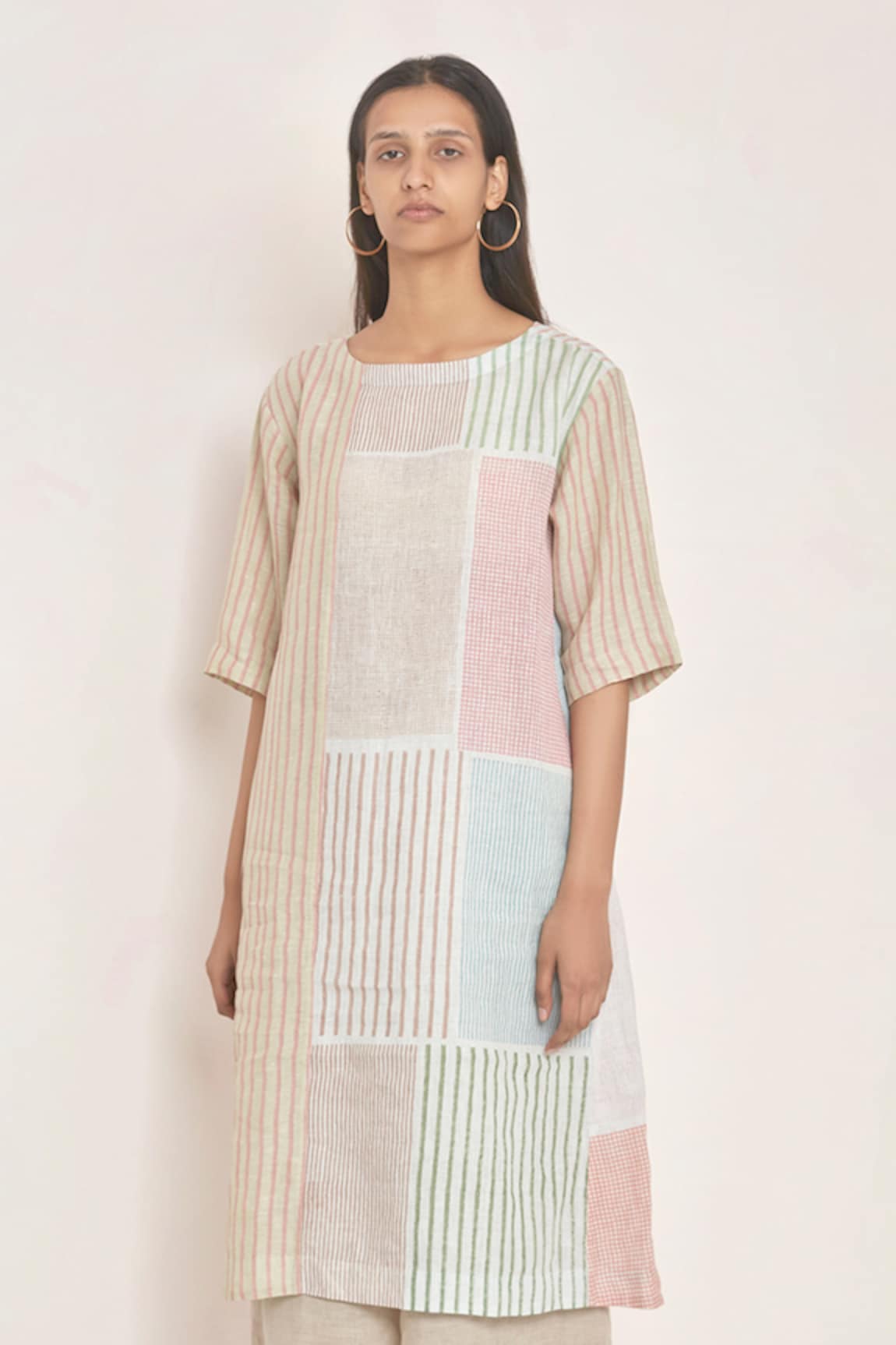 Eka Printed Linen Dress