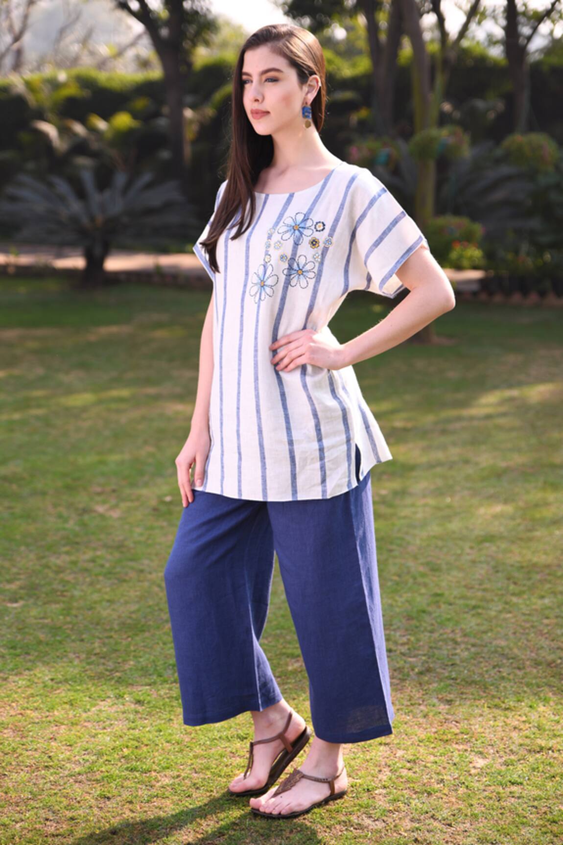 Linen Bloom Linen Palazzo 