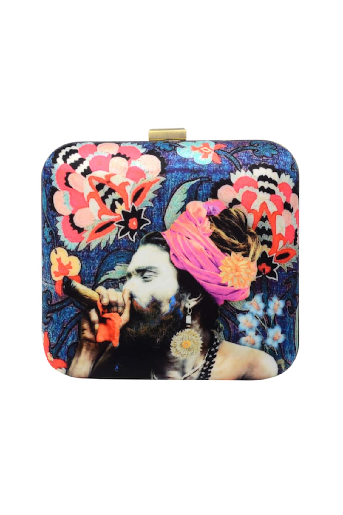 Puneet Gupta Floral Print Clutch