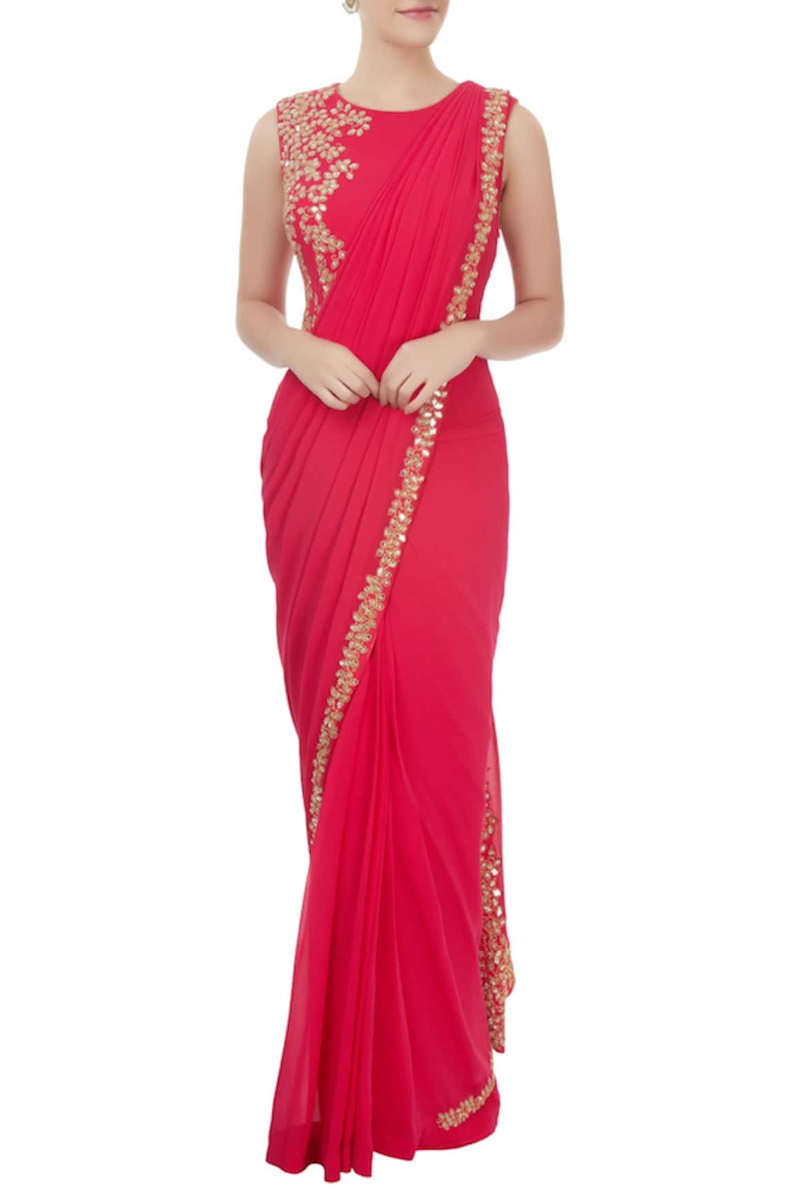 J by Jannat Embellished Saree Gown