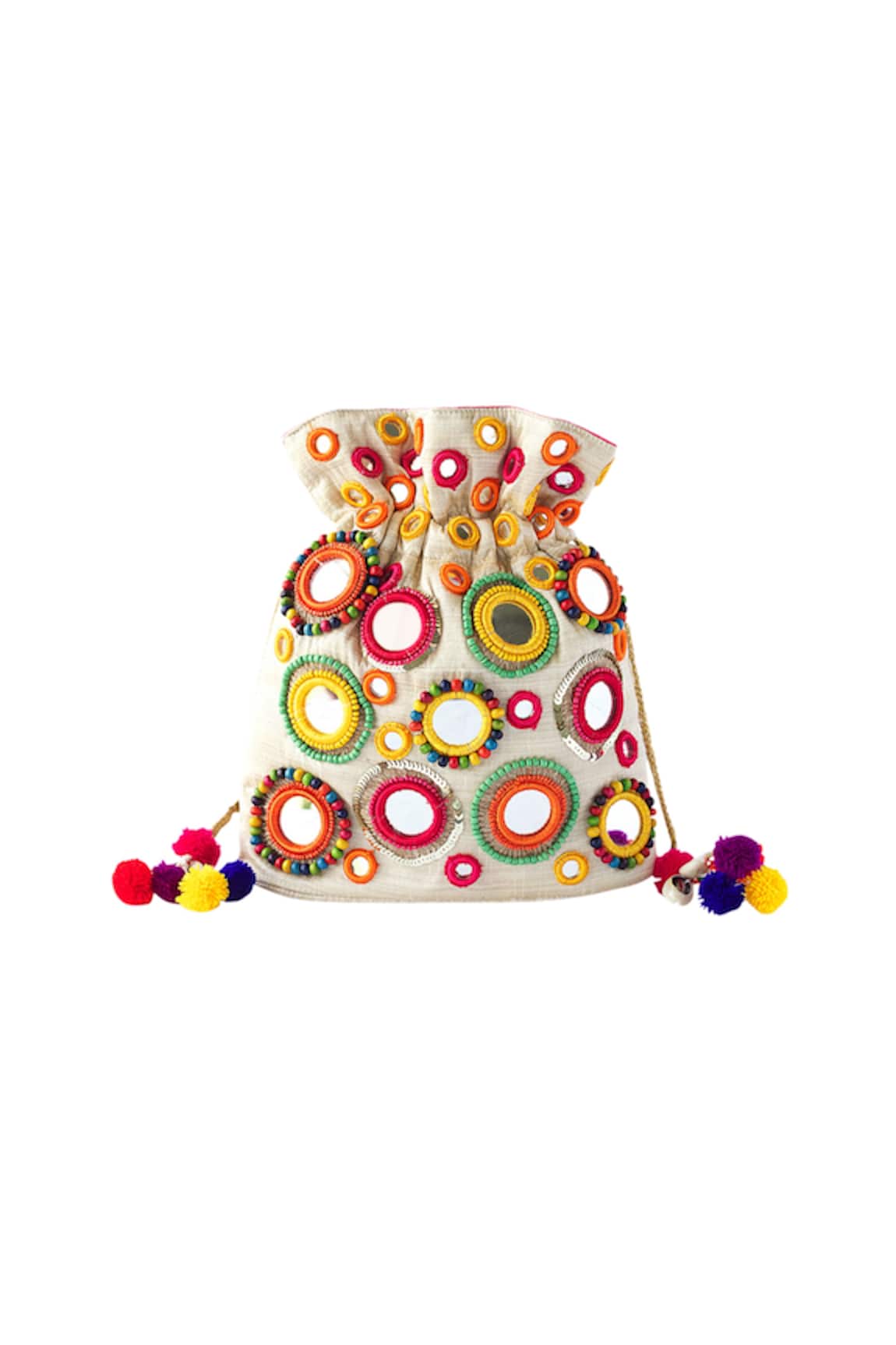 Adora By Ankita Polyester Embroidered Potli Bag