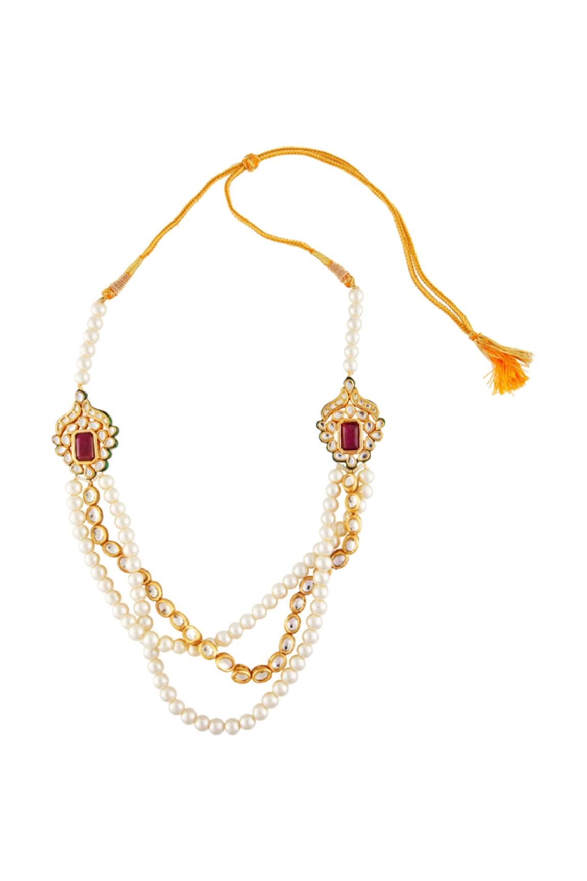Posh By Rathore Multiple Chain Necklace