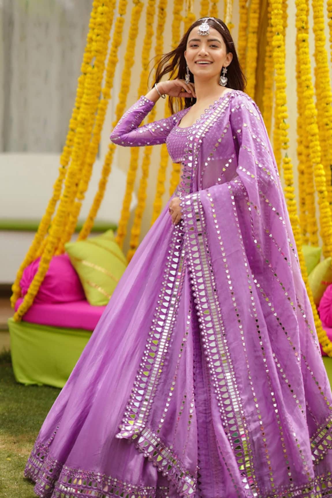 Vvani by Vani Vats  Silk Organza Lehenga Set