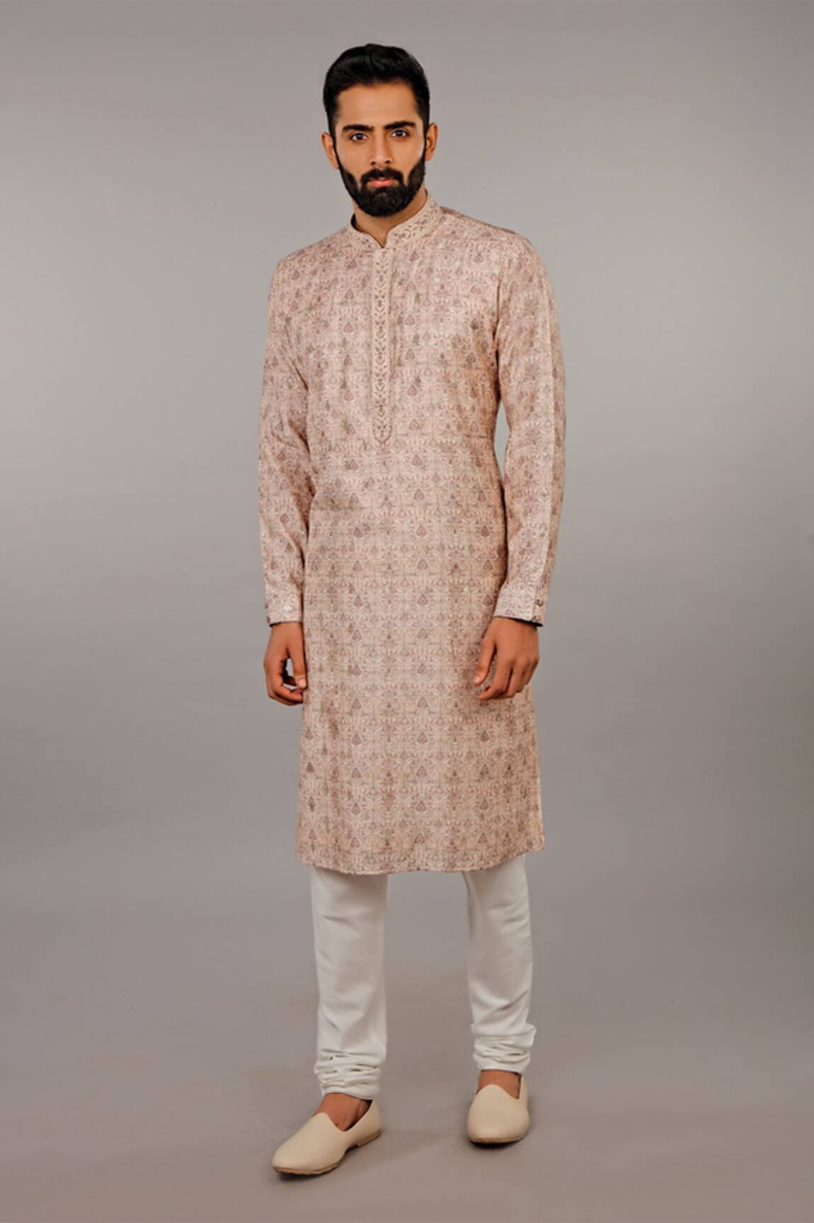 Vanshik Printed Silk Kurta Set
