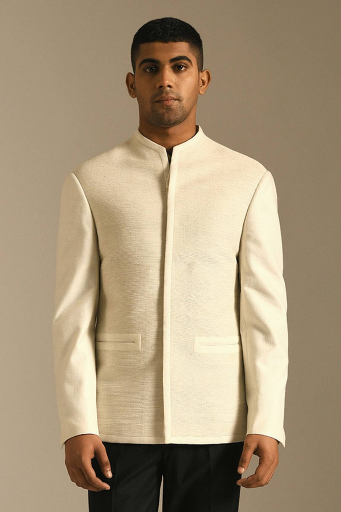 Dhruv Vaish Silk Bandhgala