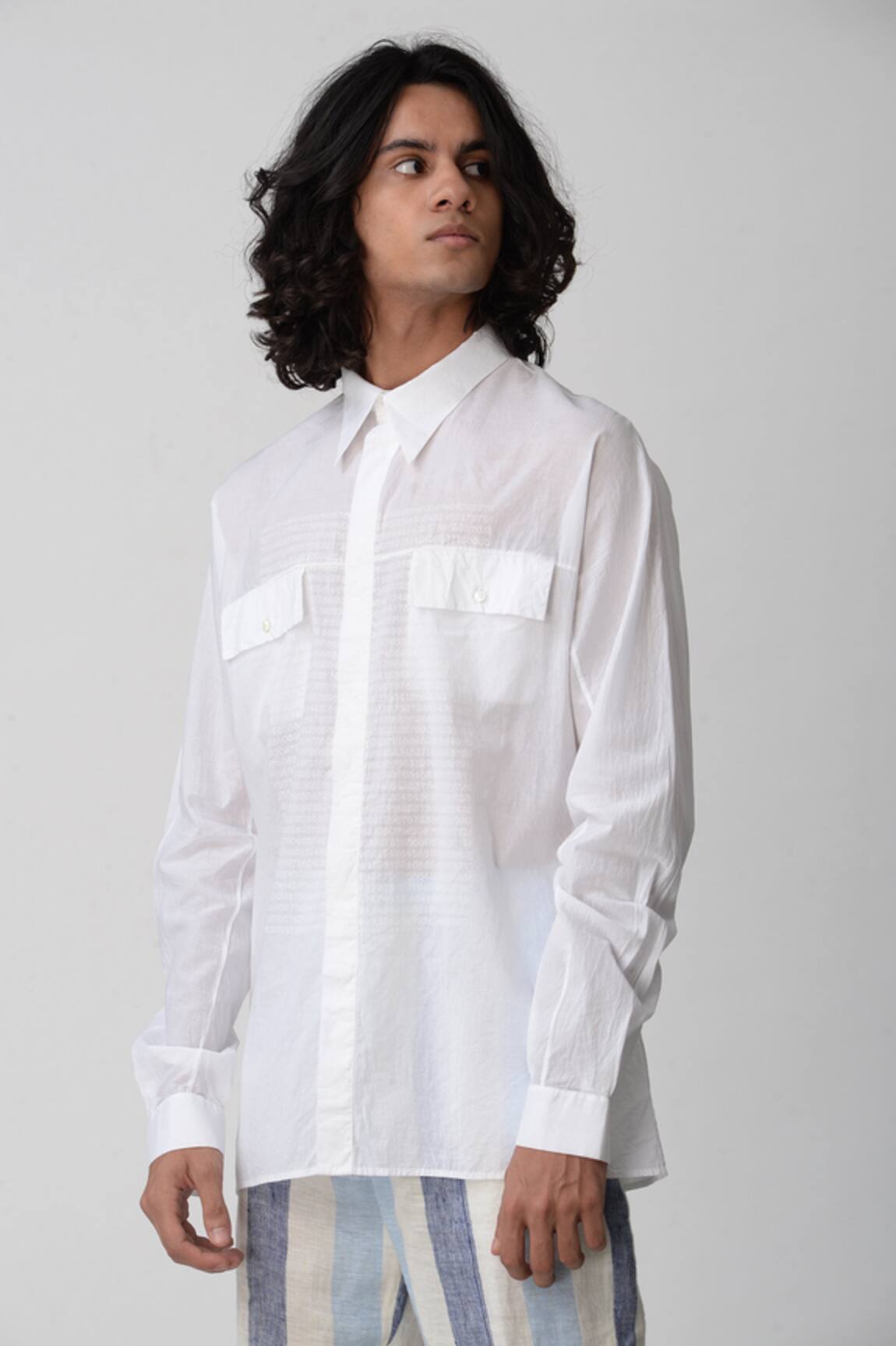 Rajesh Pratap Singh Printed Cotton Shirt 
