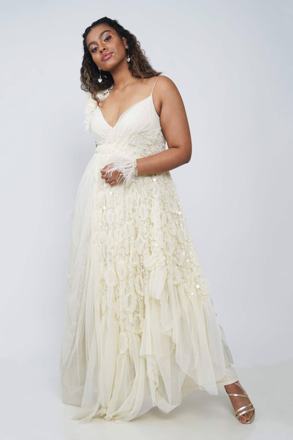 Geisha Designs Pheobe Ruched Gown