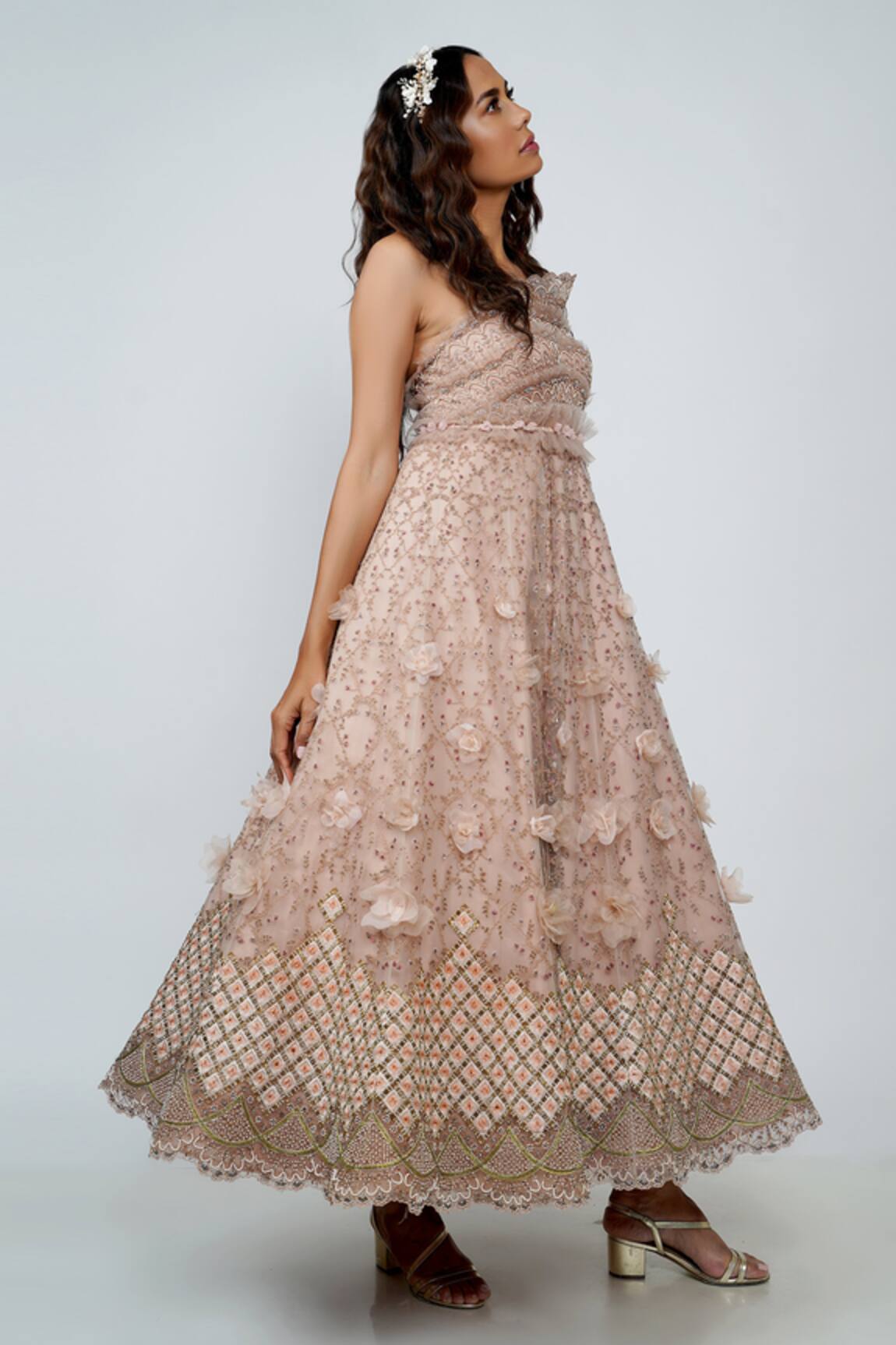 Geisha Designs Reese Flared Gown