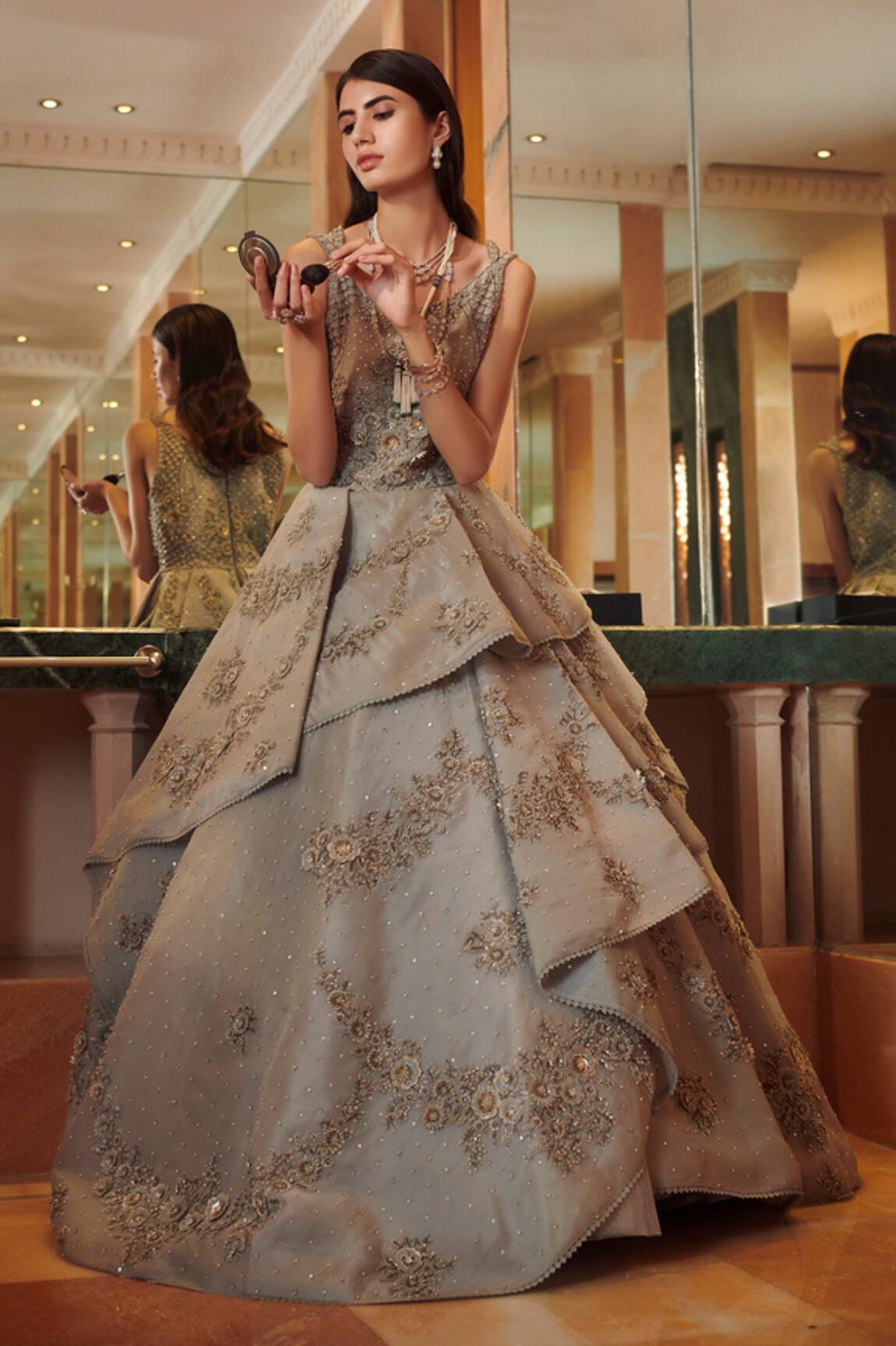 Sahil Kochhar Hayat Tiered Gown