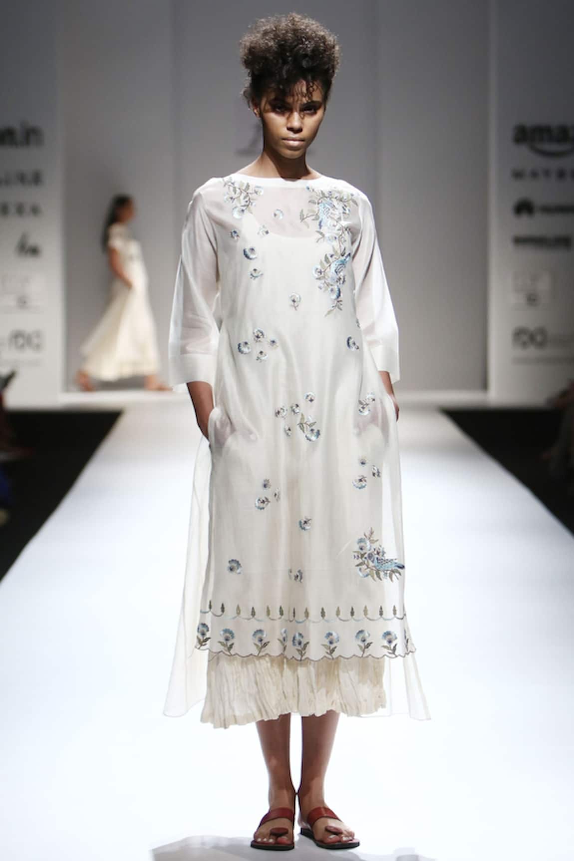 PRAMA BY PRATIMA PANDEY Chanderi Embroidered Kurta 