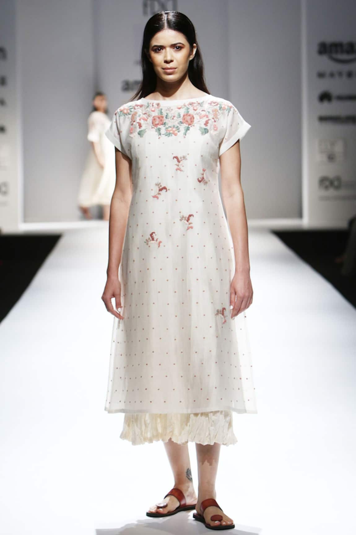 Prama By Pratima Pandey Chanderi Embroidered Woven Kurta 