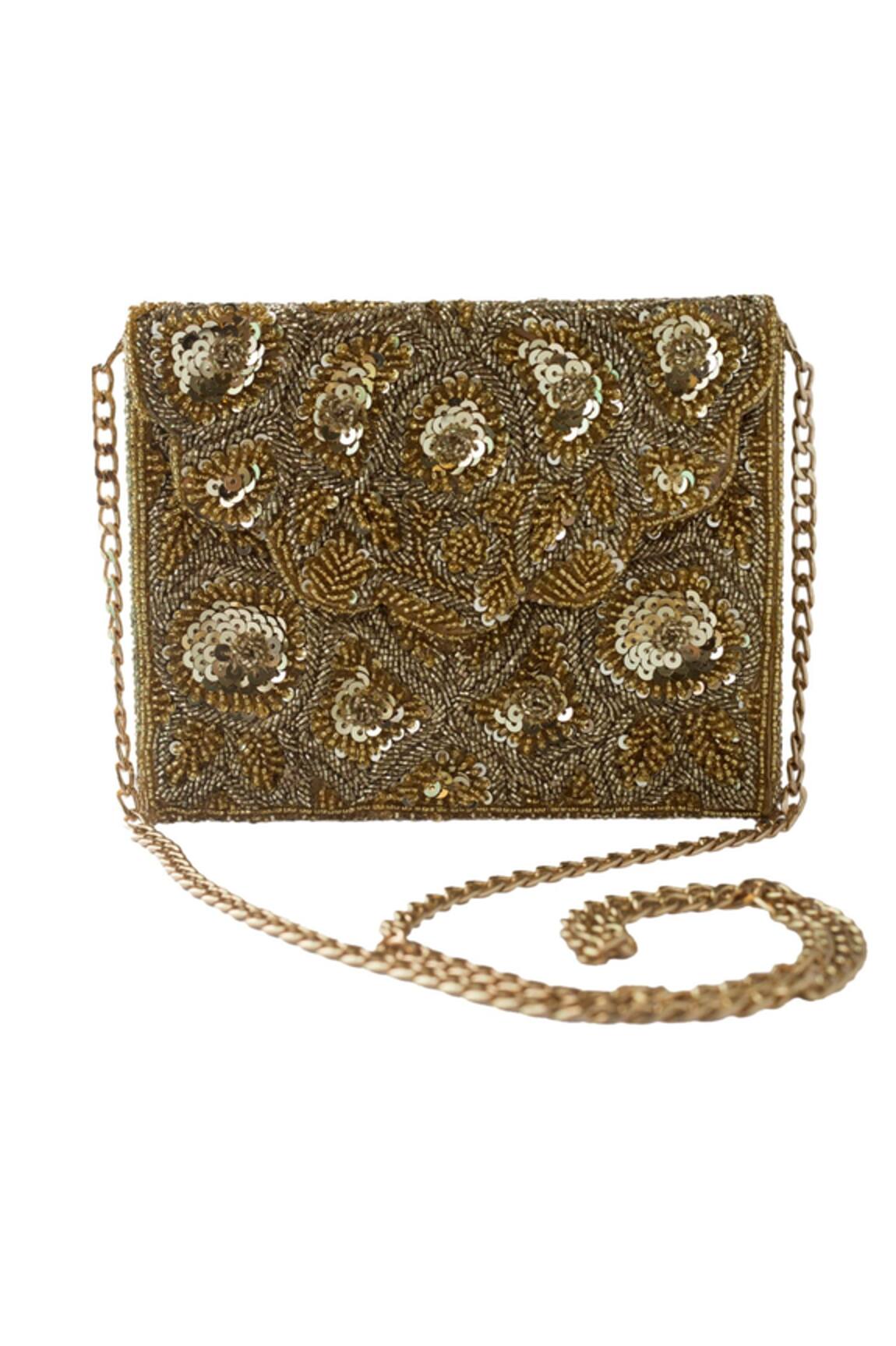 Adora By Ankita Floral Embellished Clutch