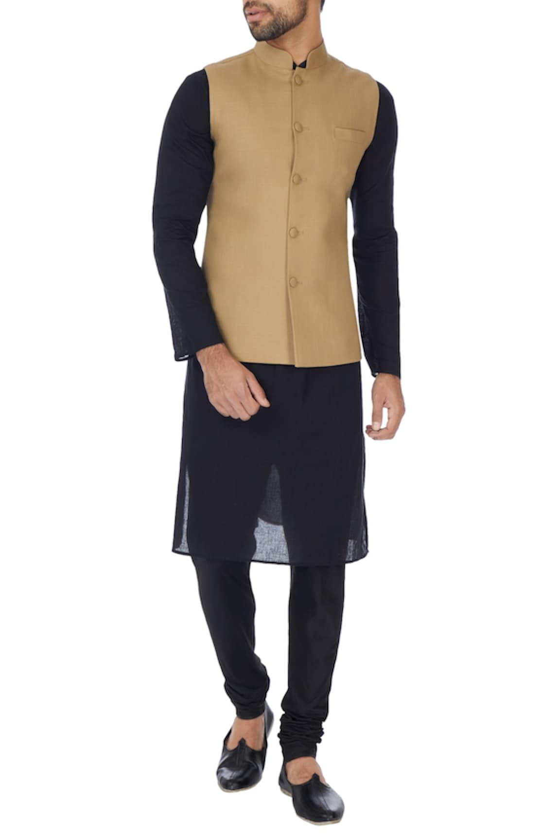 SOL by Piyush Dedhia Solid Bundi Jacket