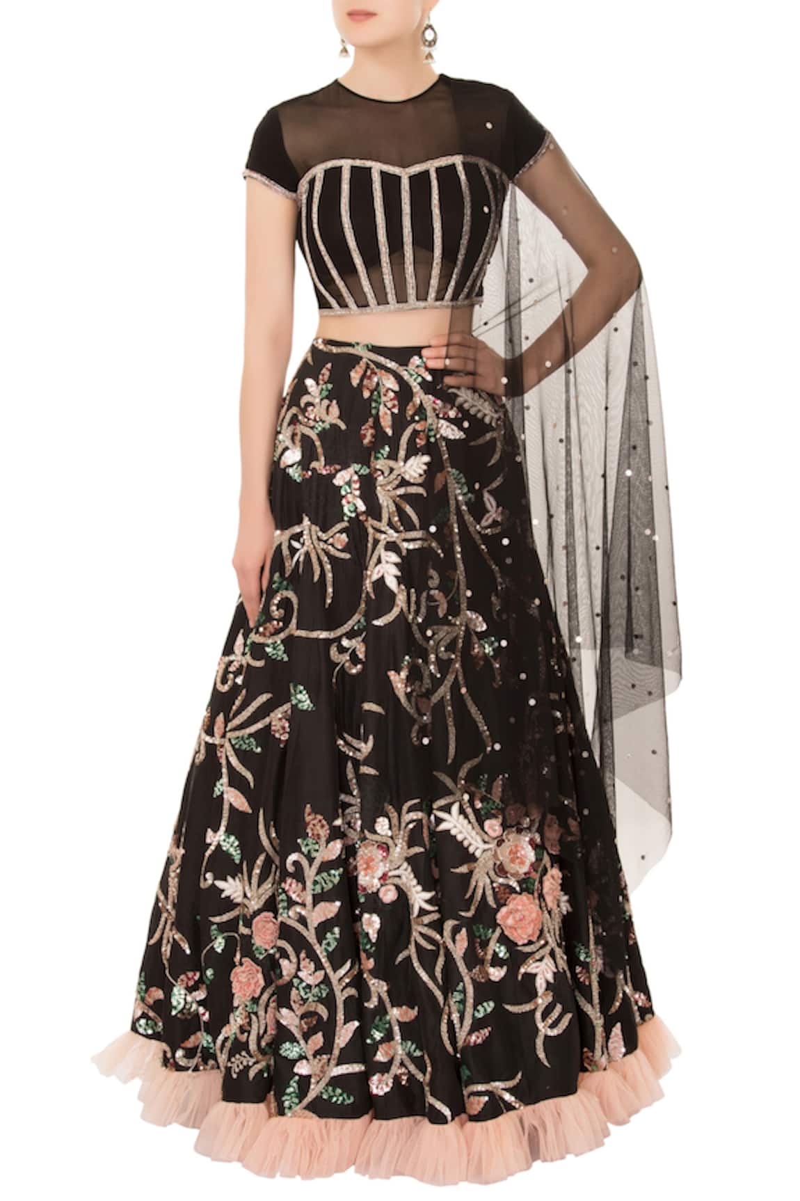 Mani Bhatia Embroidered Lehenga Set