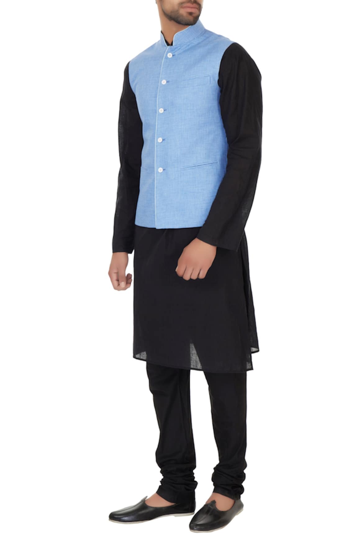 Narendra Kumar Linen Chequered Bundi