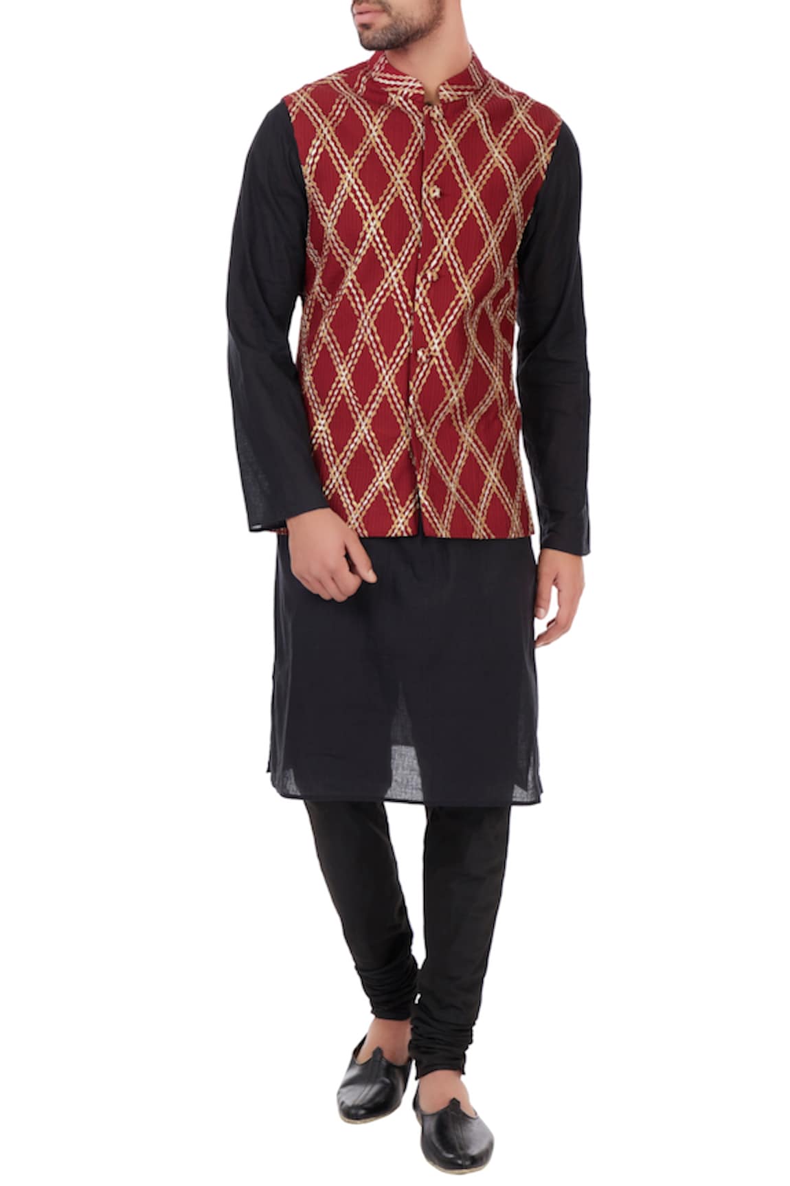 Mehraab Embroidered Nehru Jacket