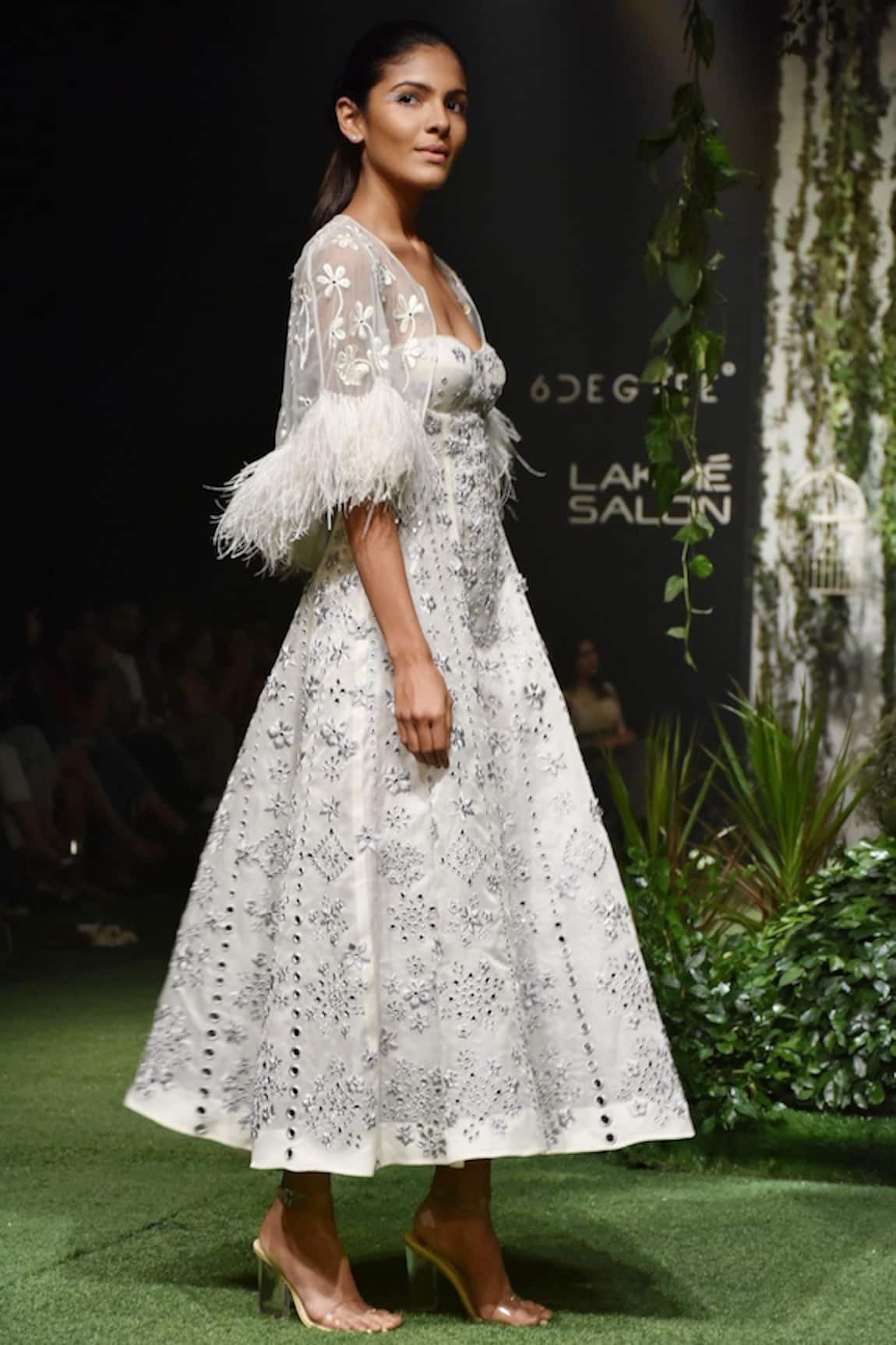 Shriya Som Tulle Embroidered Cape 