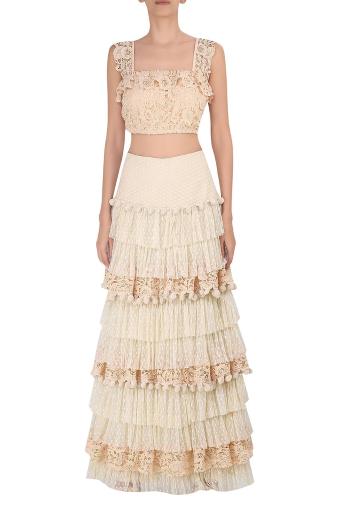 Deme by Gabriella Crochet Crop Top