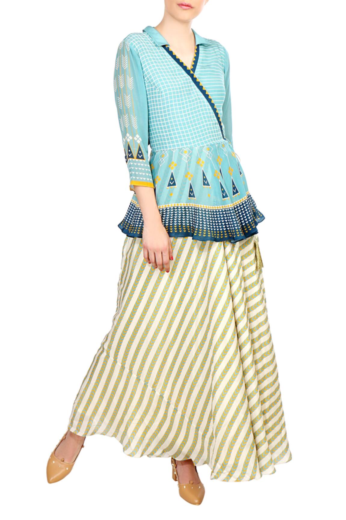 Soup By Sougat Paul Printed Kurta & Skirt Set