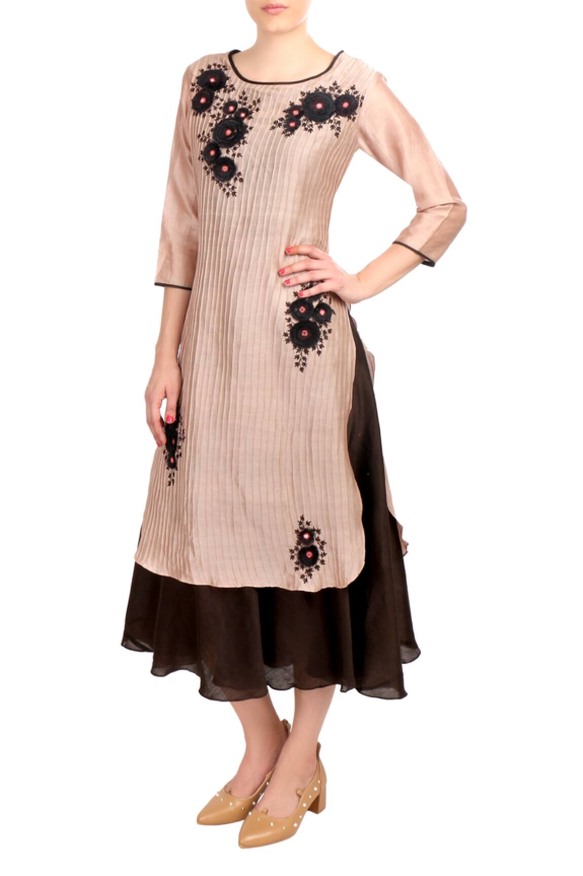 Soup By Sougat Paul Chanderi Layered Kurta
