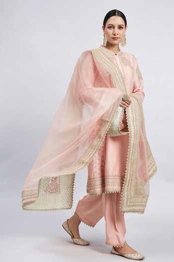 Sheetal Batra Naazira Chanderi Kurta Set 