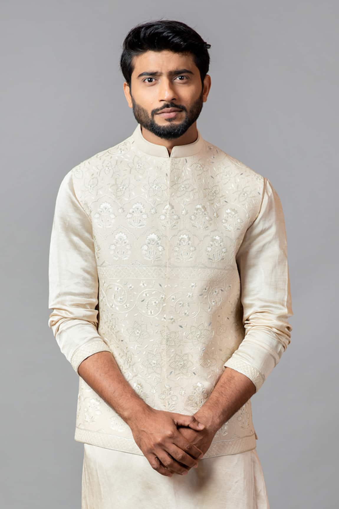 PAARSH Embroidered Nehru Jacket