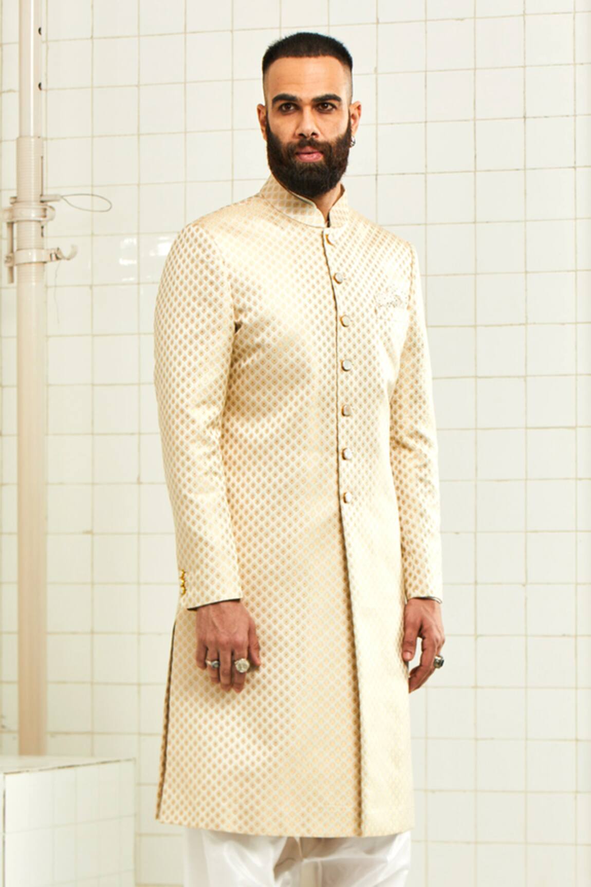 Rajesh Pratap Singh Brocade Sherwani
