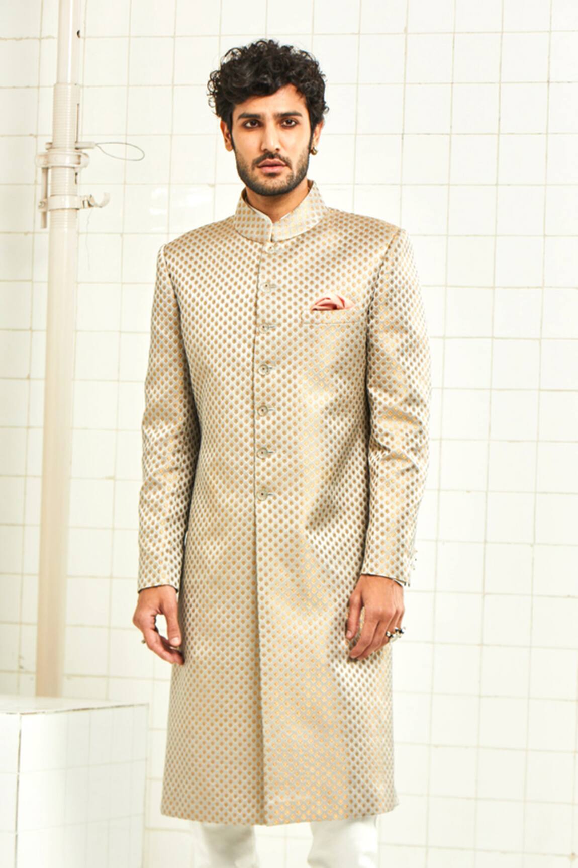 Rajesh Pratap Singh Brocade Sherwani