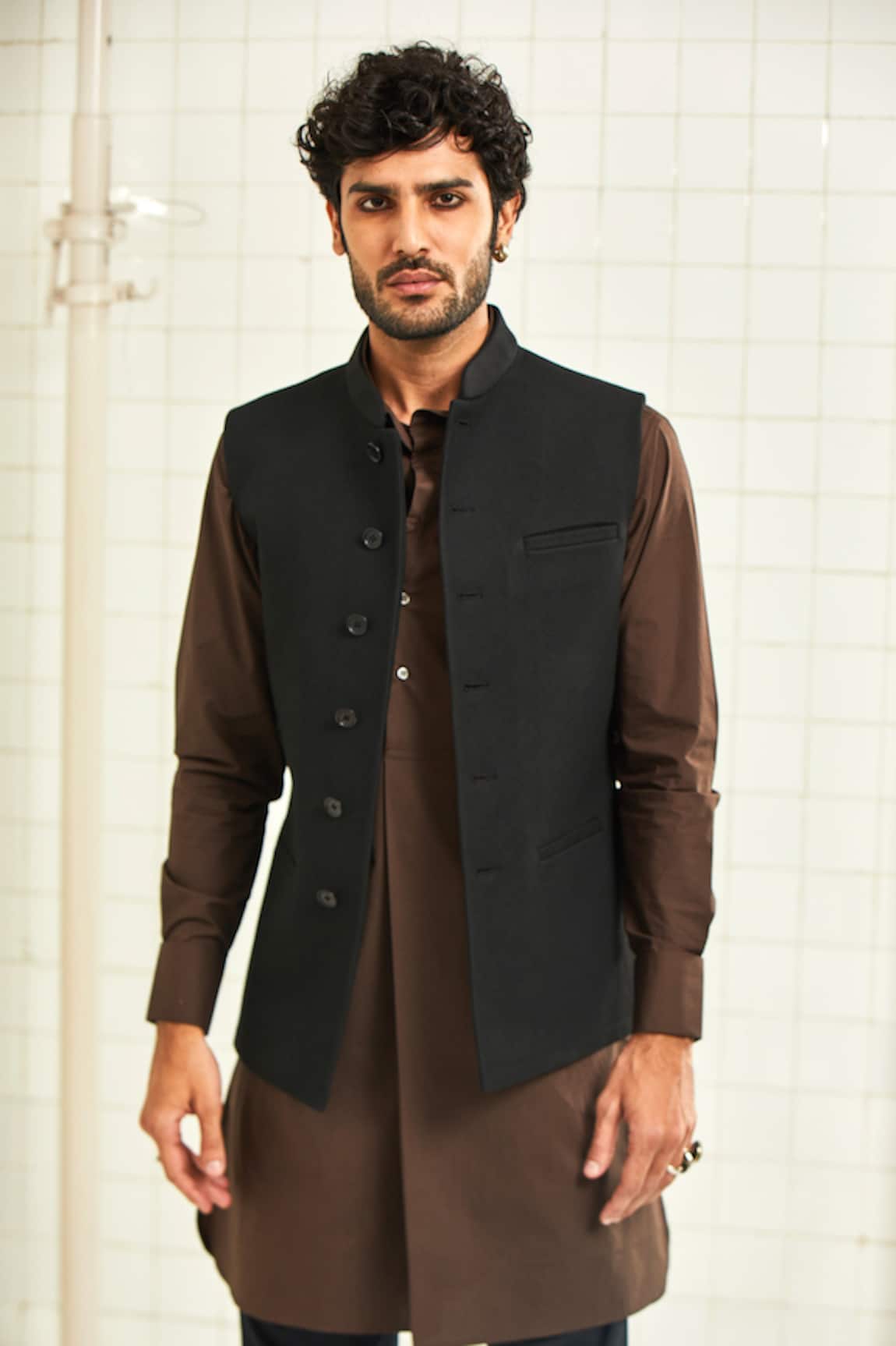 Rajesh Pratap Singh Quilted Nehru Jacket  