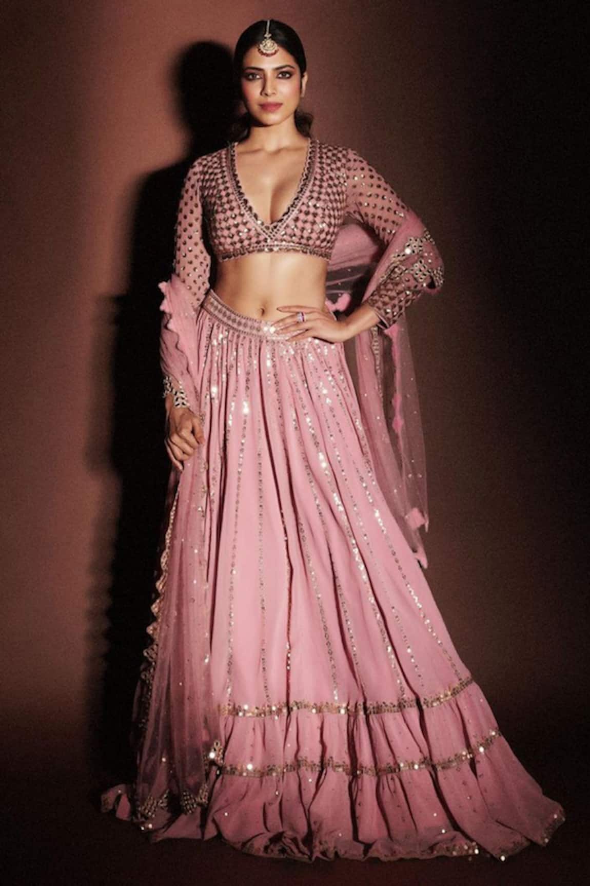 Vvani by Vani Vats Sequin Embroidered Lehenga Set