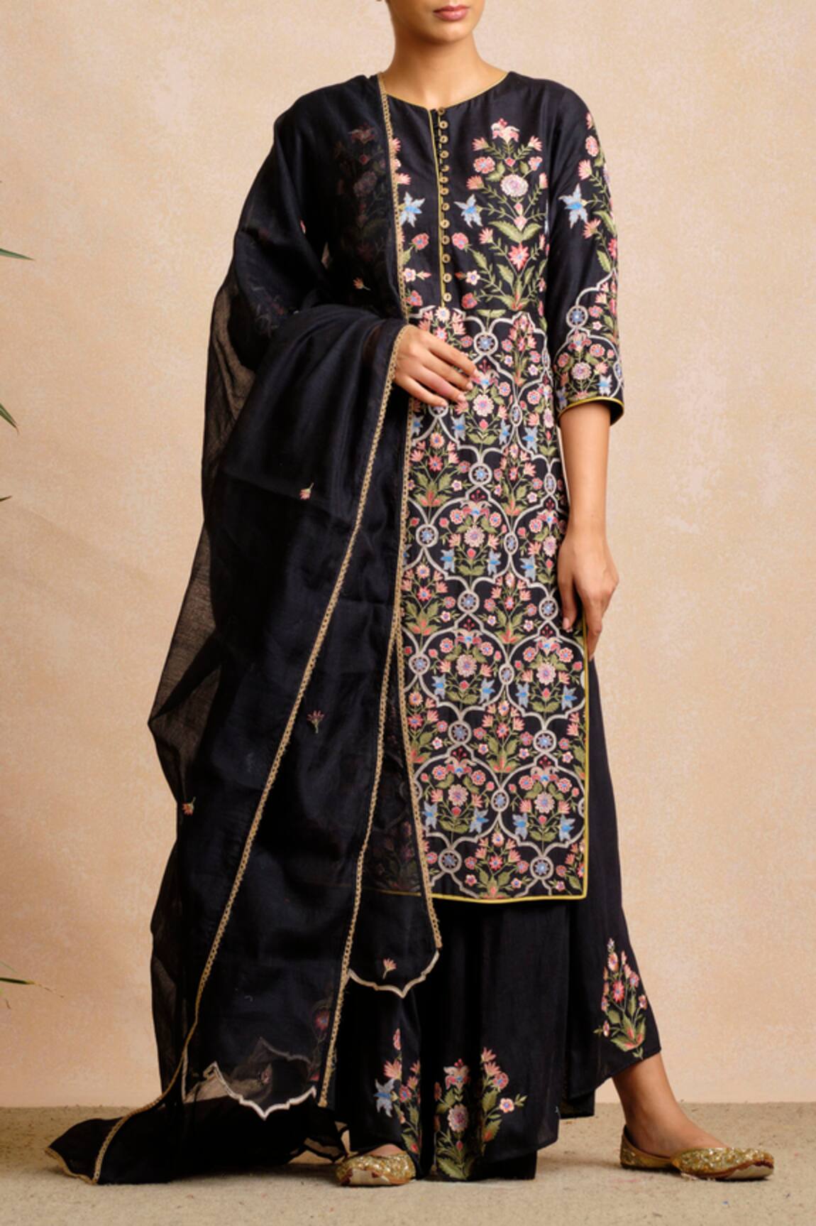 Sue Mue Handloom Maheshwari Kurta Set