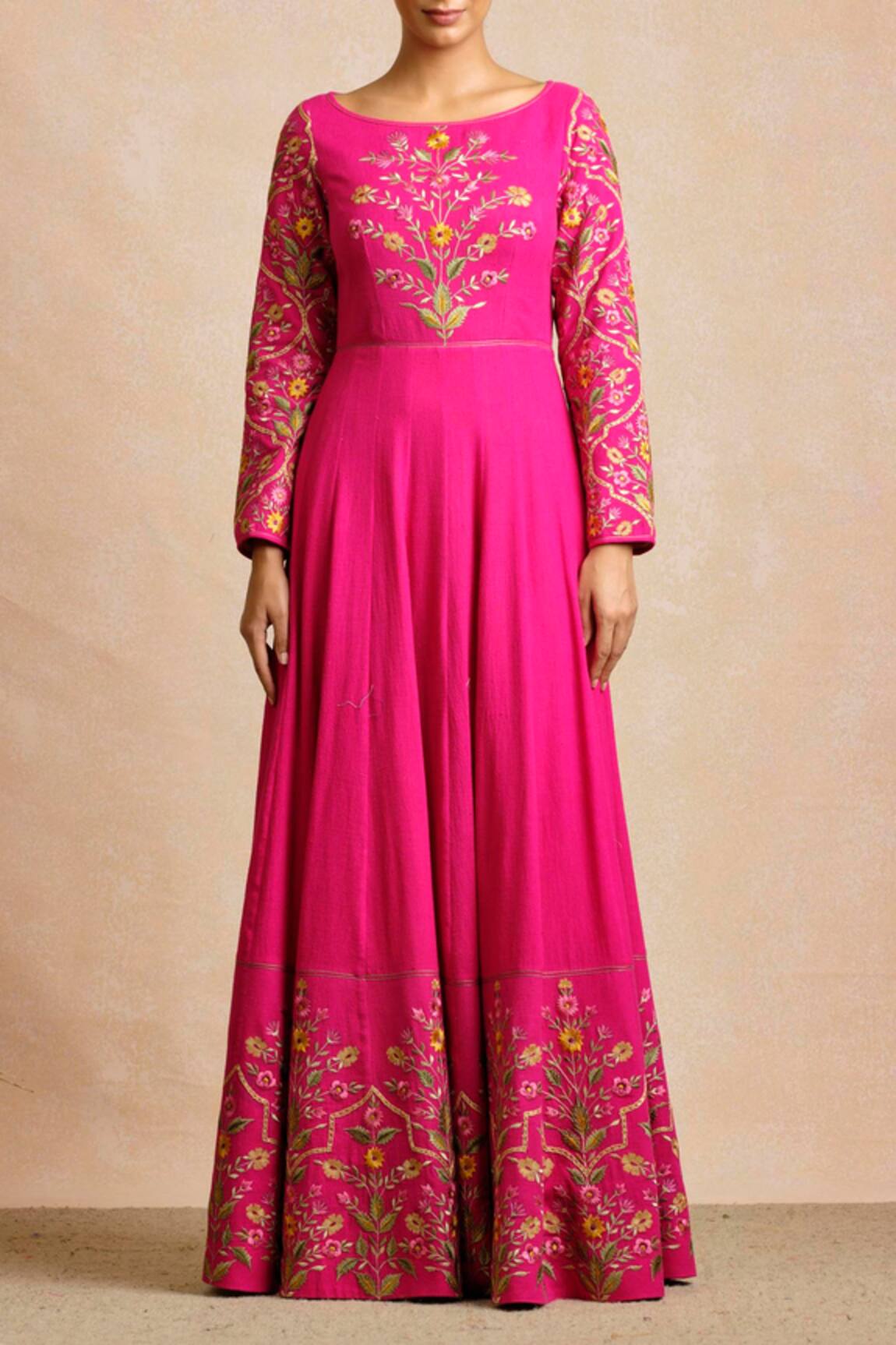 Sue Mue Handloom Embroidered Anarkali