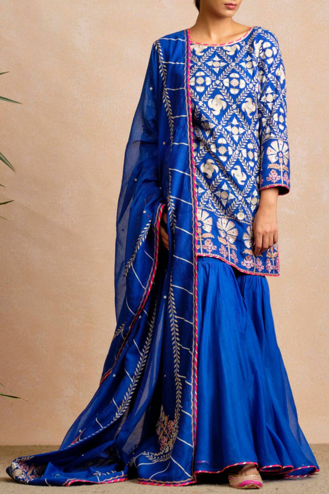 Sue Mue Handloom Maheshwari Kurta Set