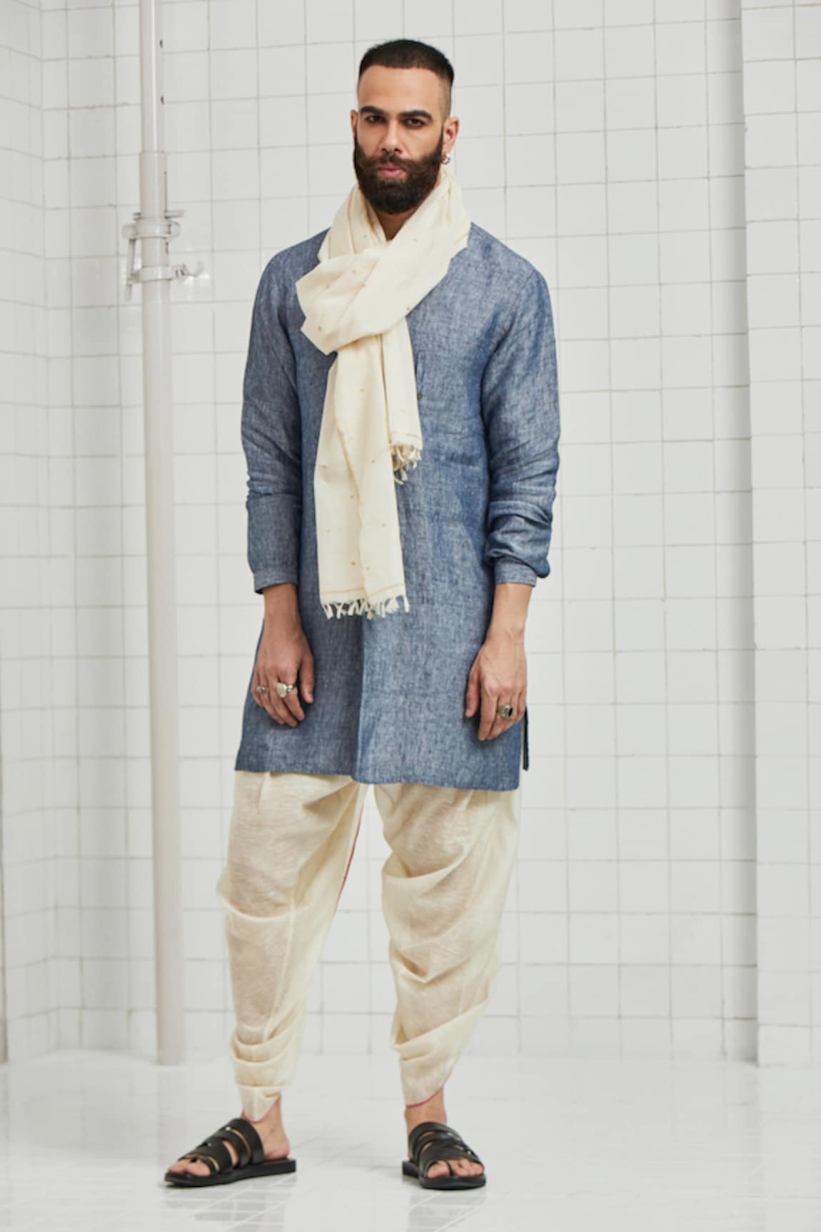 Rajesh Pratap Singh Manpura Handwoven Linen Tunic