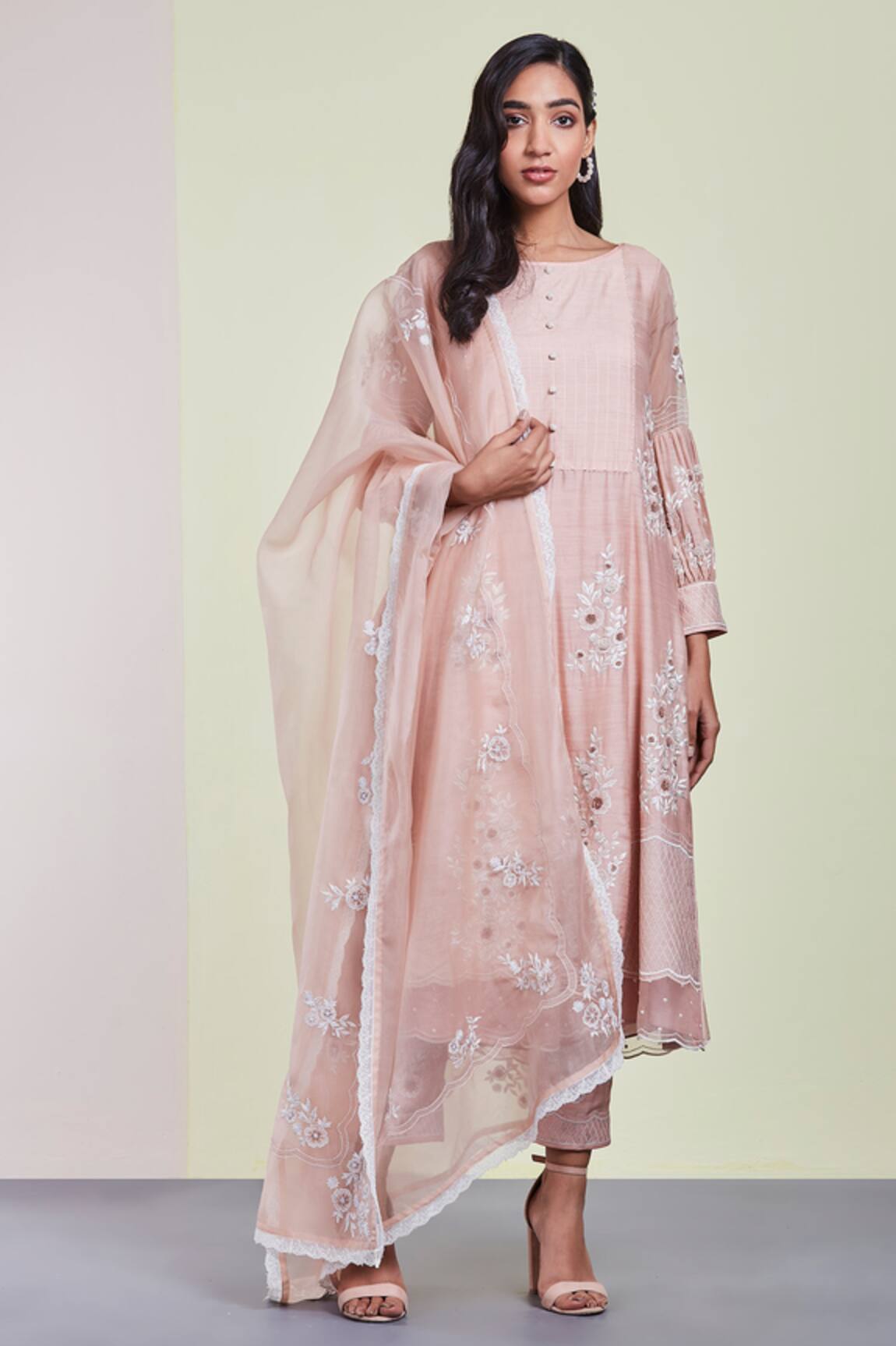 Sue Mue Embroidered Kurta Set