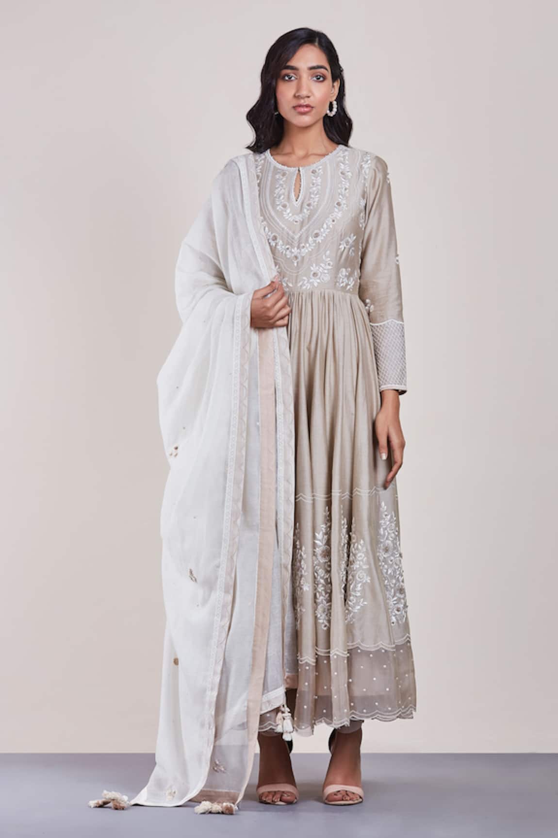 Sue Mue Embroidered Anarkali Set