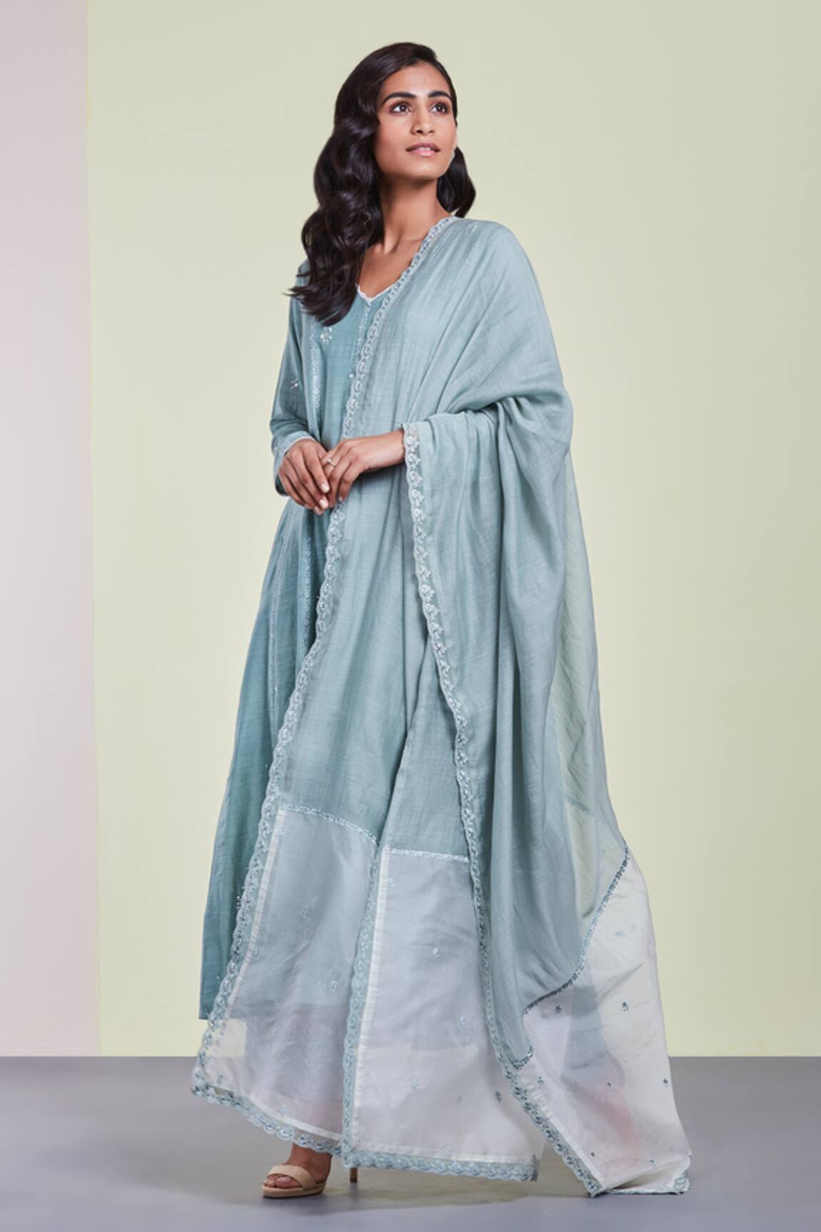 Sue Mue Embroidered Kurta Set