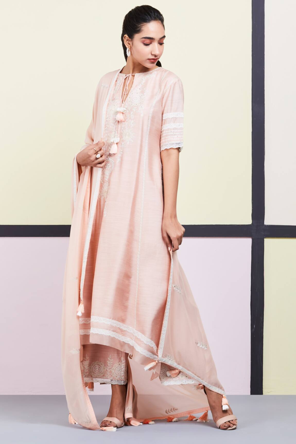 Sue Mue Embroidered Kurta Set